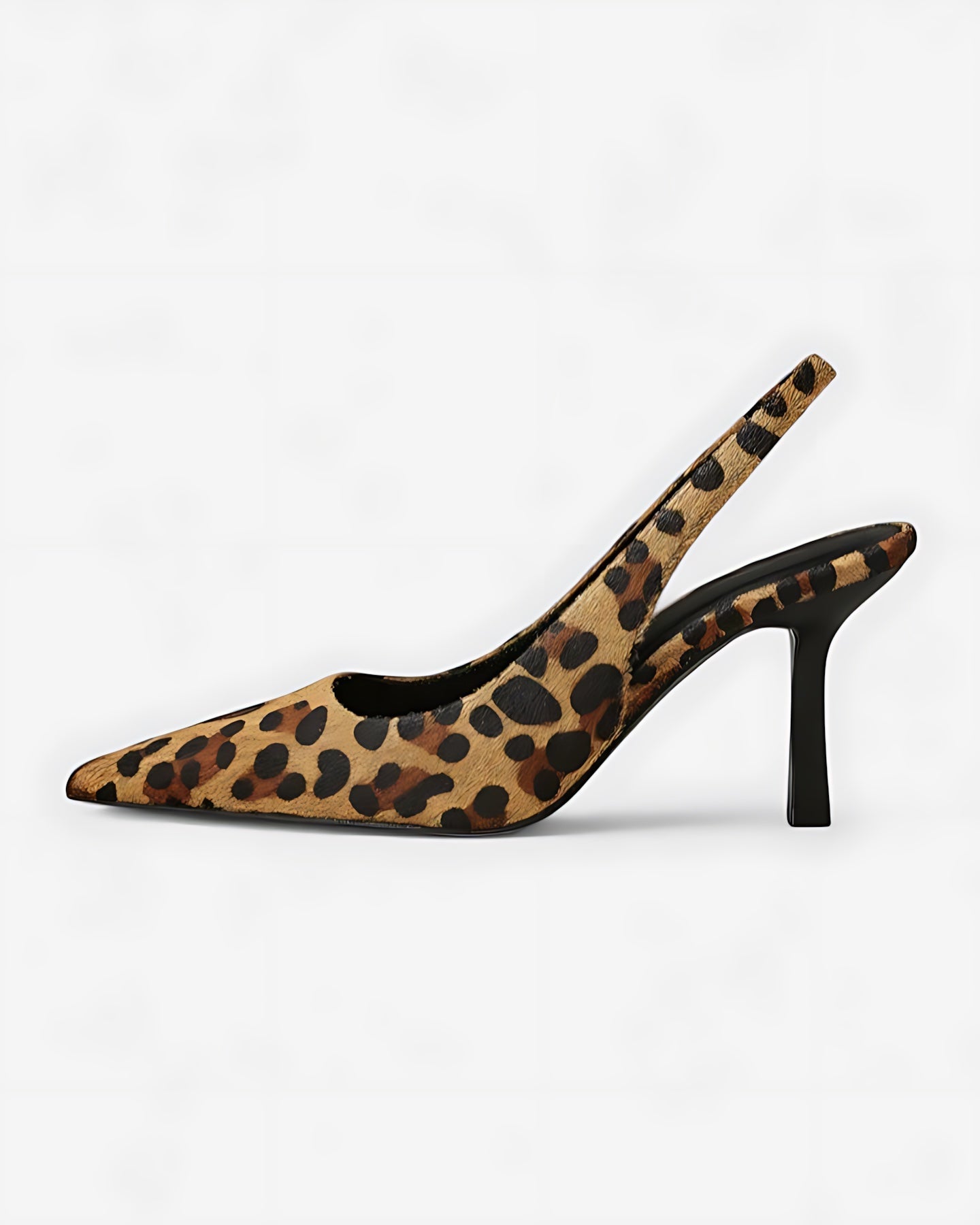 Ivy – Leopard Print Pointed Toe Kitten Heels