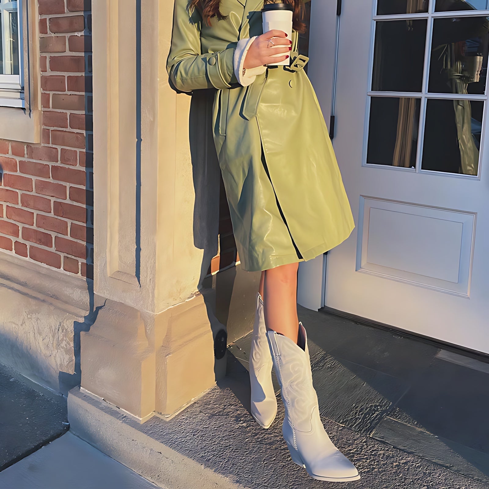 Jasmine – Metallic Embroidered Western Ankle Boots