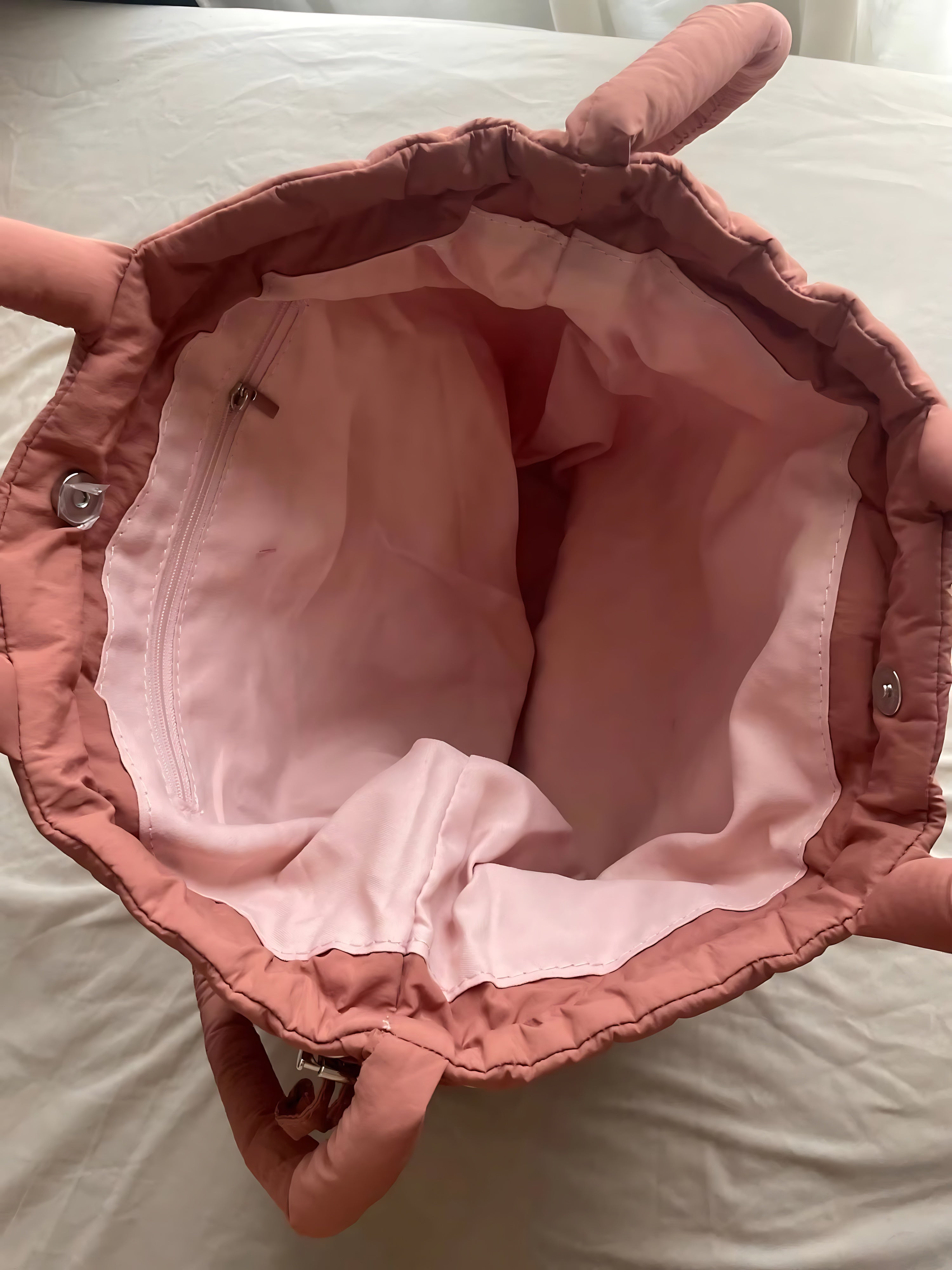 Jasmine – Quilted Puffer Tote Bag