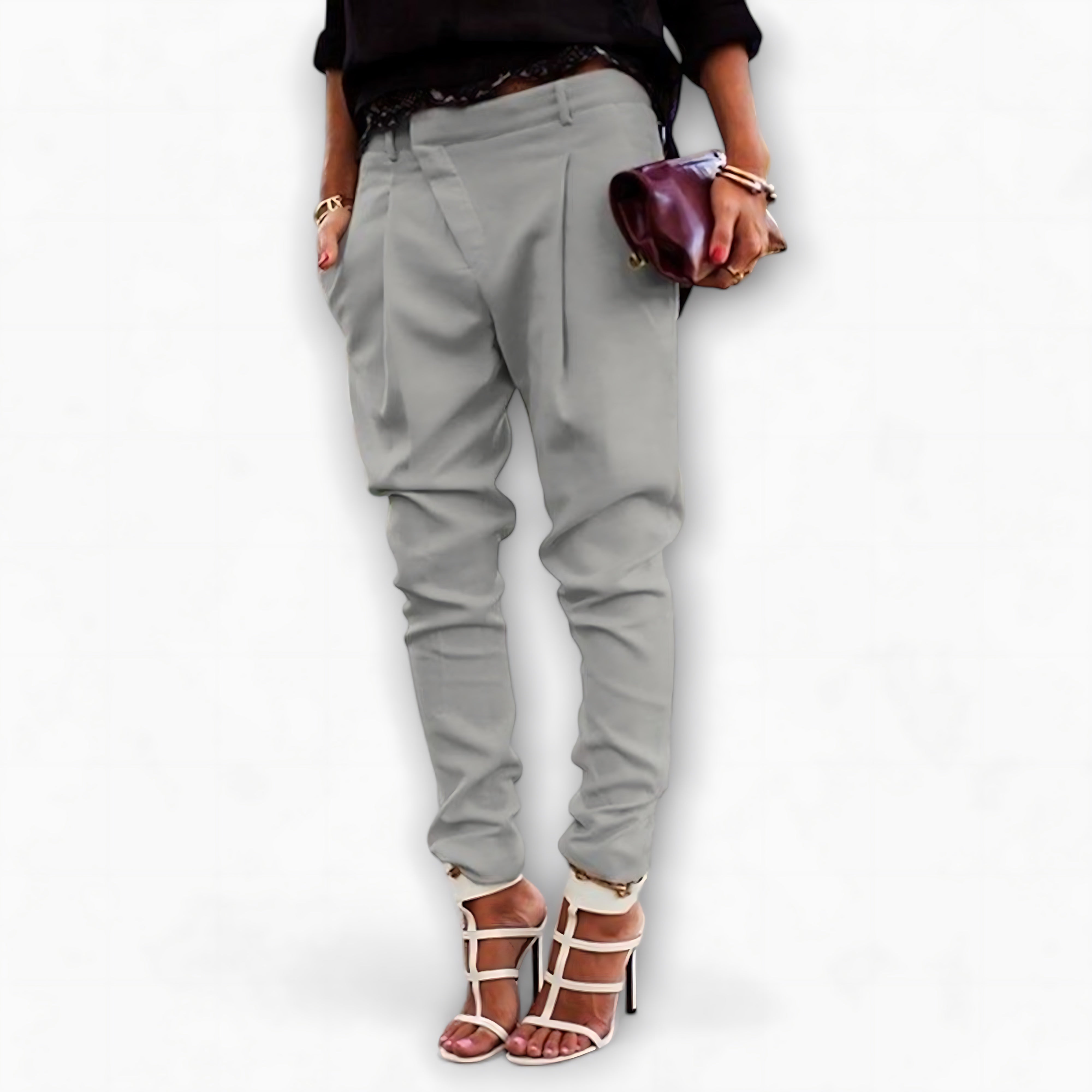 Jolene – High Waist Pleated Tapered Pants