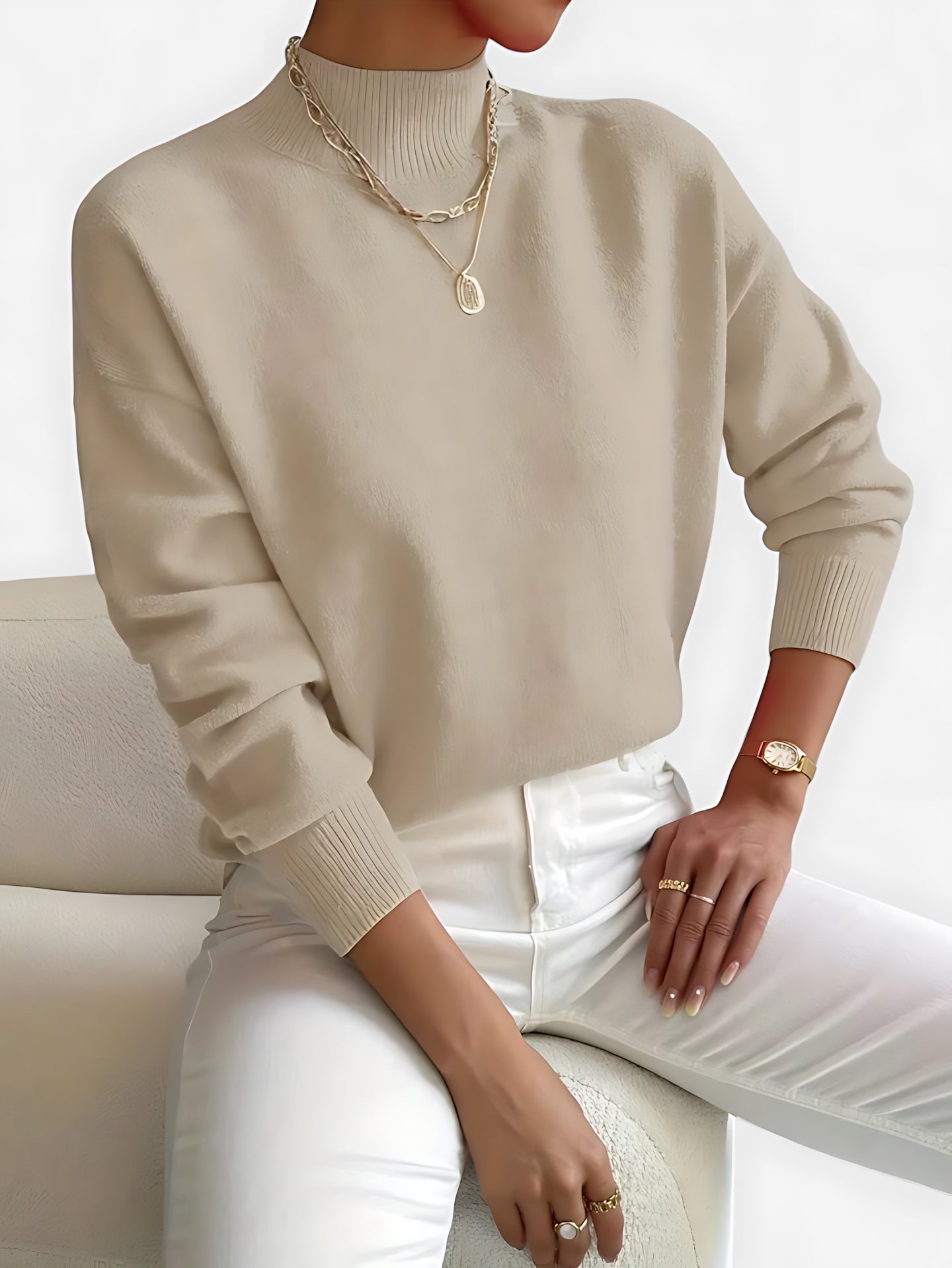 June – Crew Neck Knit Sweater