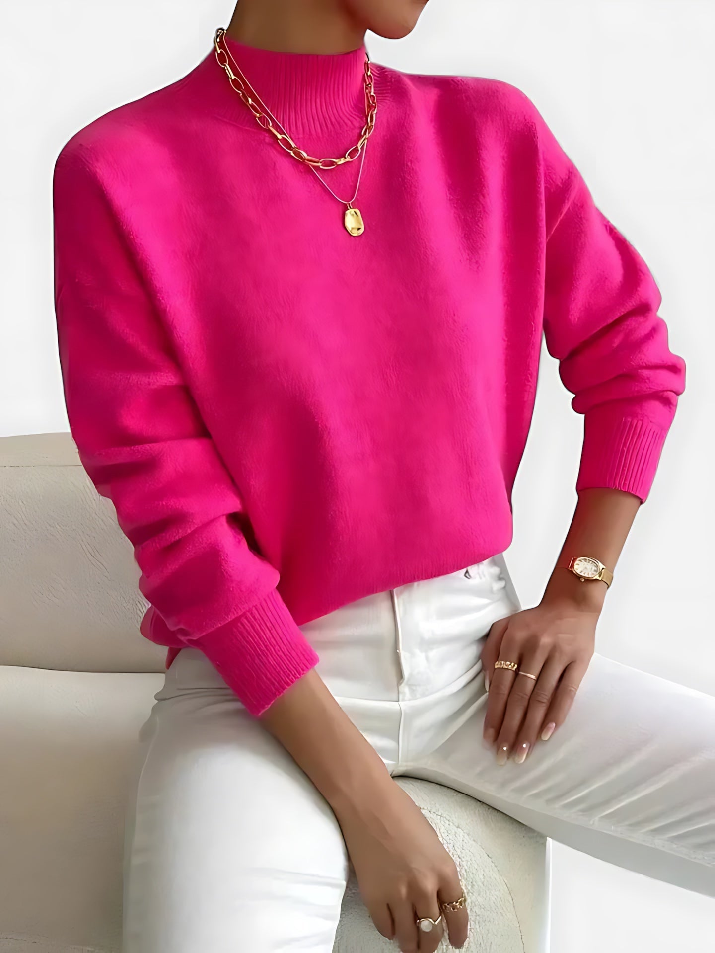 June – Crew Neck Knit Sweater