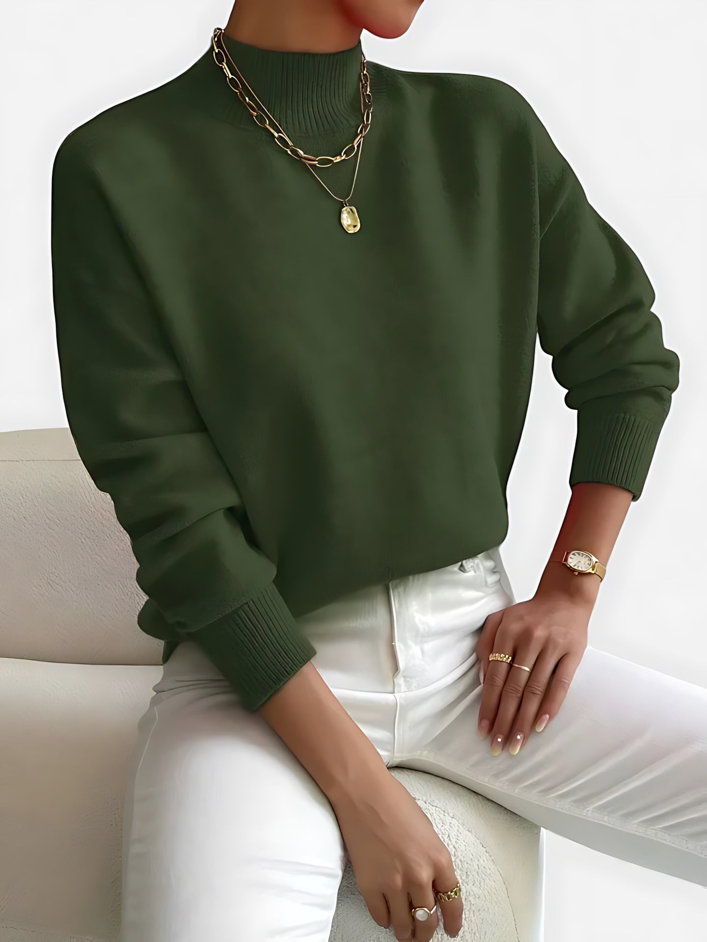 June – Crew Neck Knit Sweater