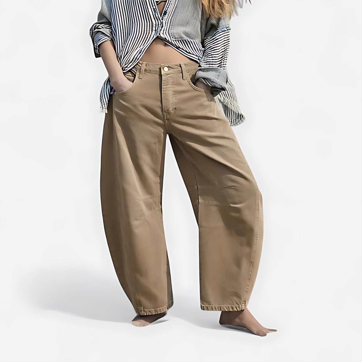 June – Denim Barrel Leg Jeans