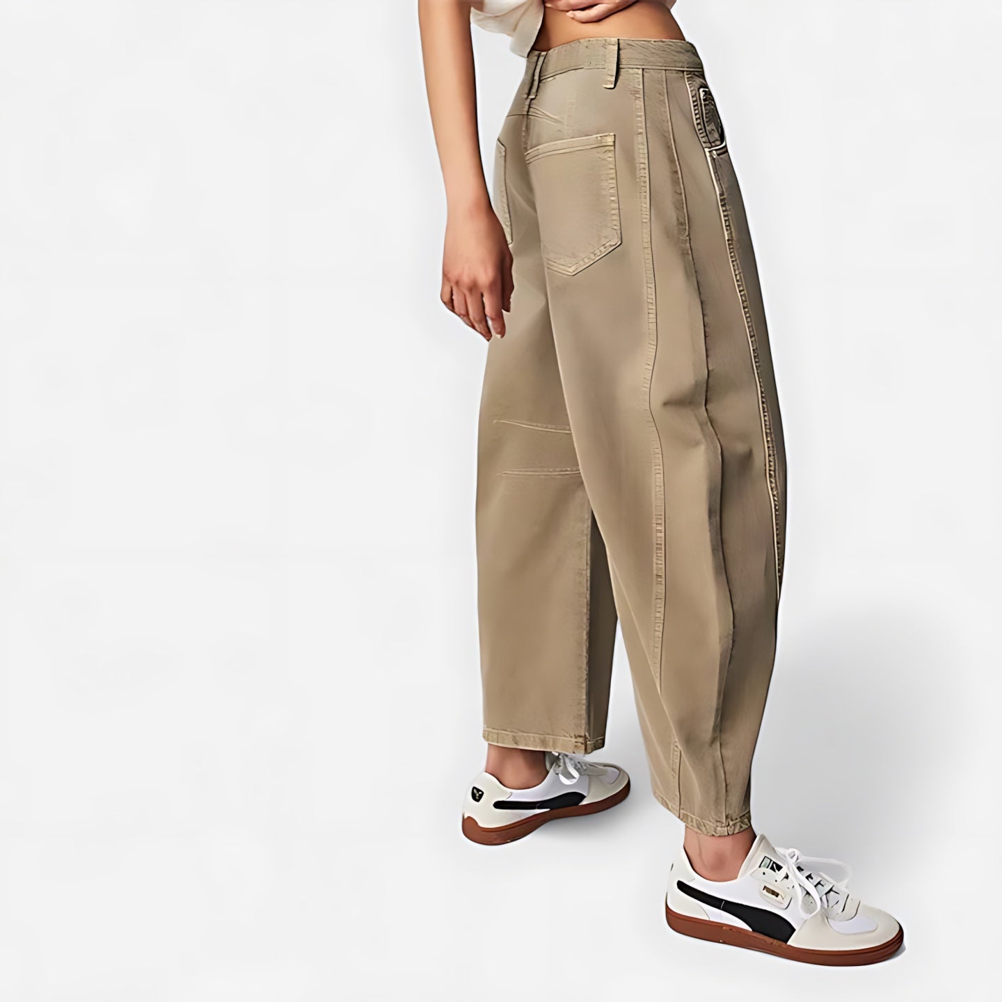 June – Denim Barrel Leg Jeans