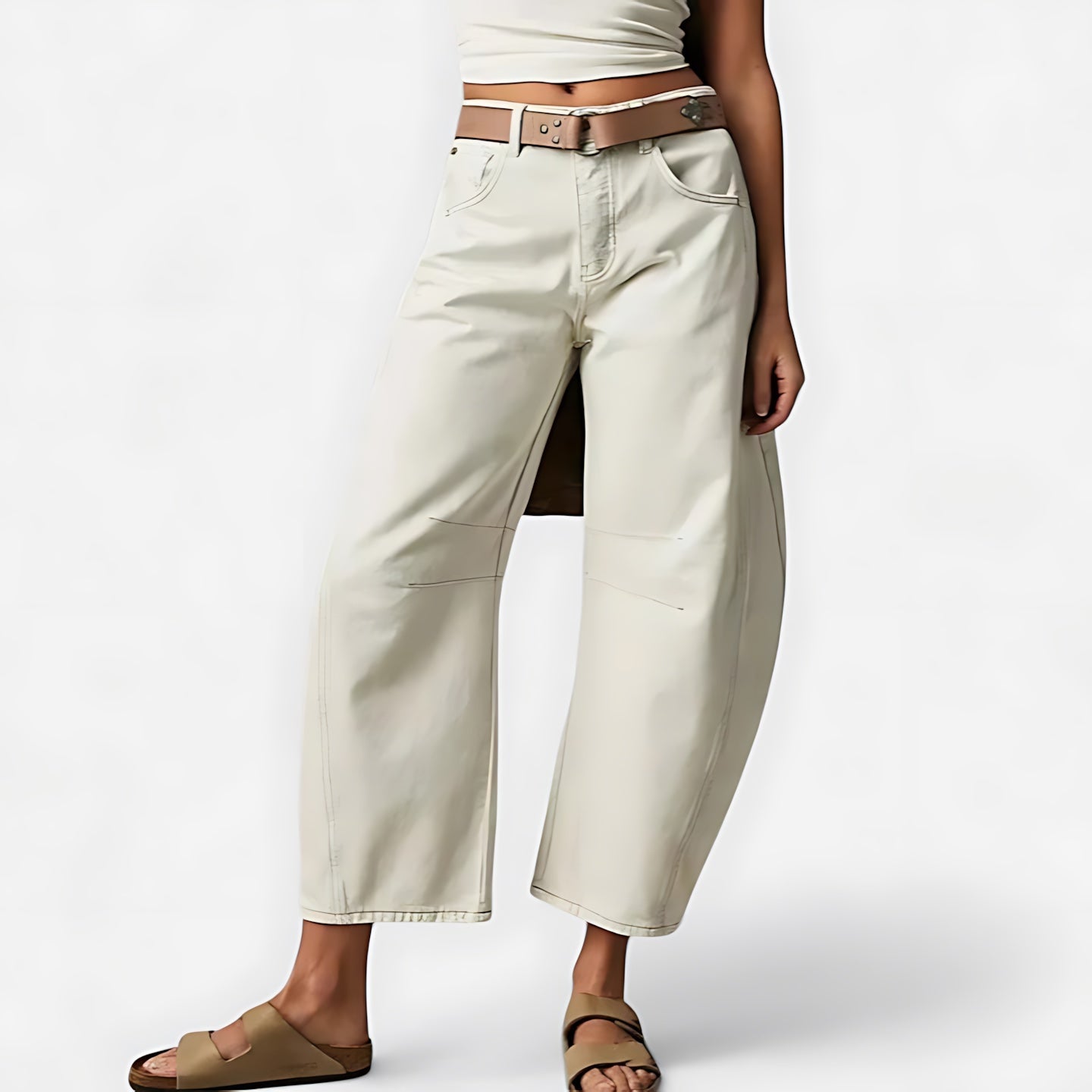 June – Denim Barrel Leg Jeans