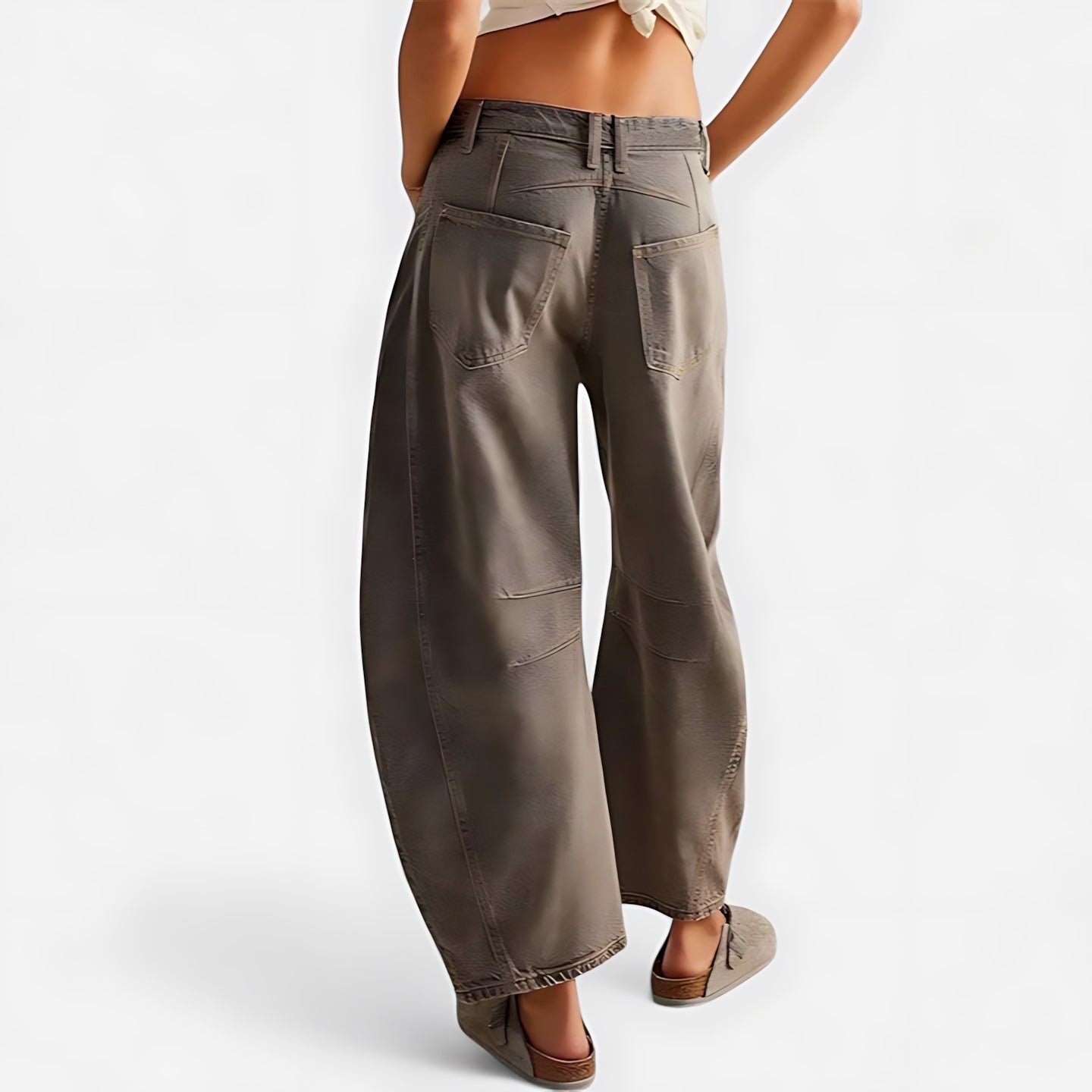 June – Denim Barrel Leg Jeans