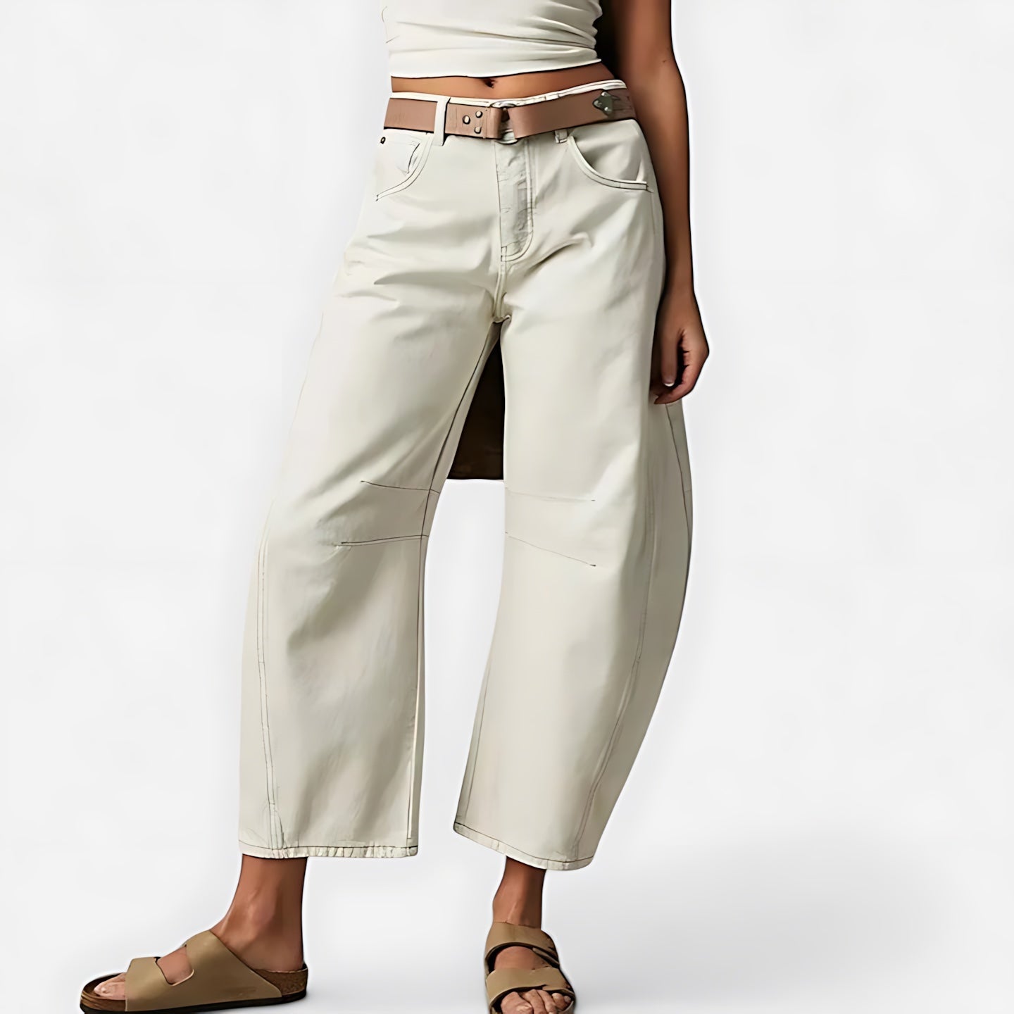 June – Denim Barrel Leg Jeans