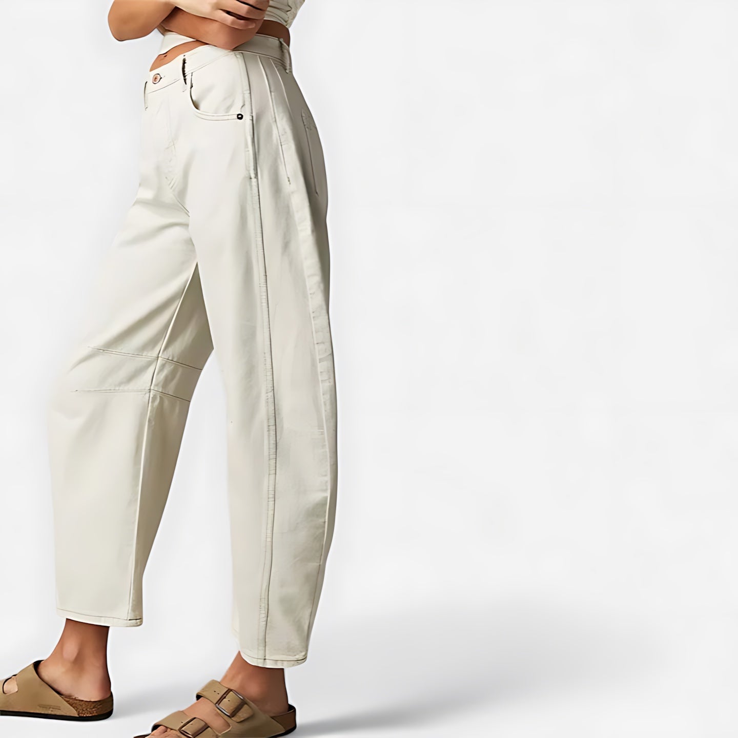 June – Denim Barrel Leg Jeans