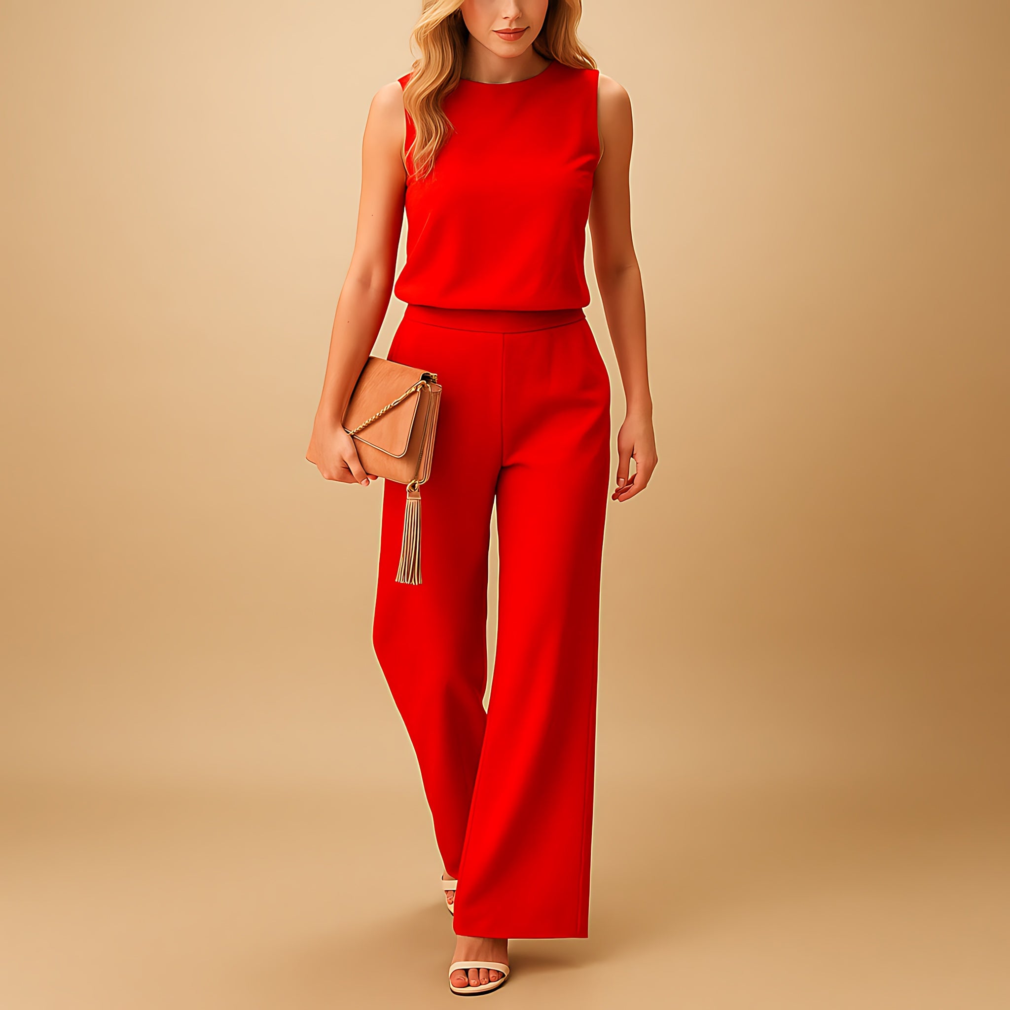 Kinsley – Mock Neck Wide Leg Jumpsuit