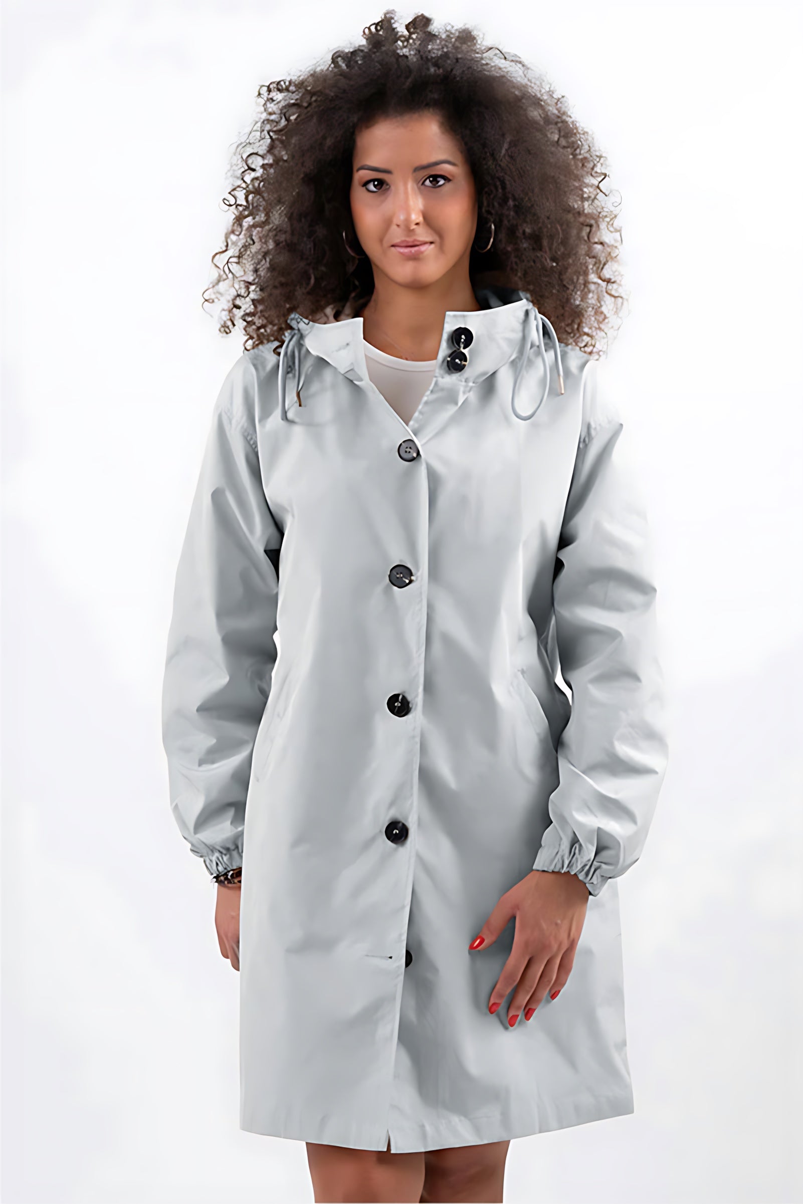 Kinsley – Oversized Longline Windbreaker Jacket