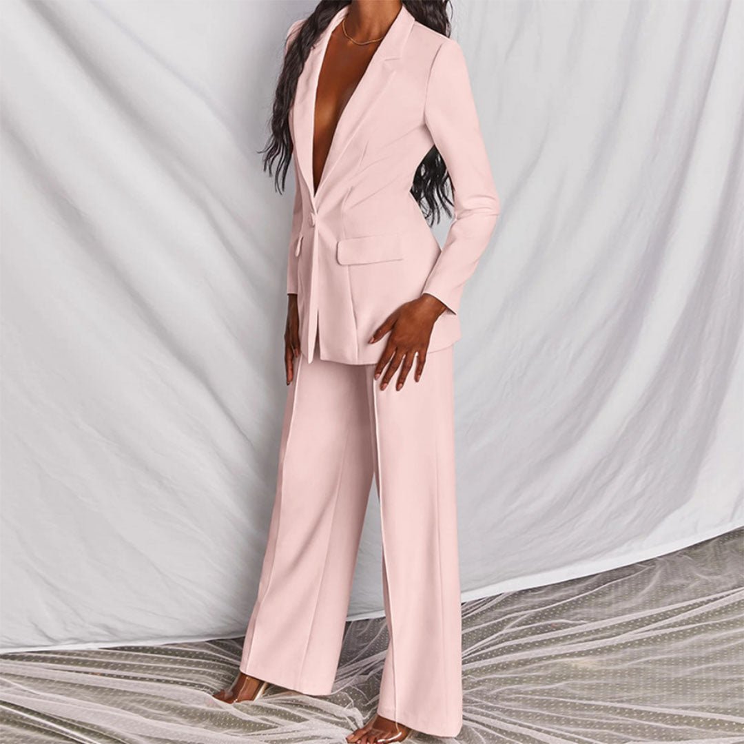Scarlett – Oversized Blazer And Wide Leg Pants Suit Set