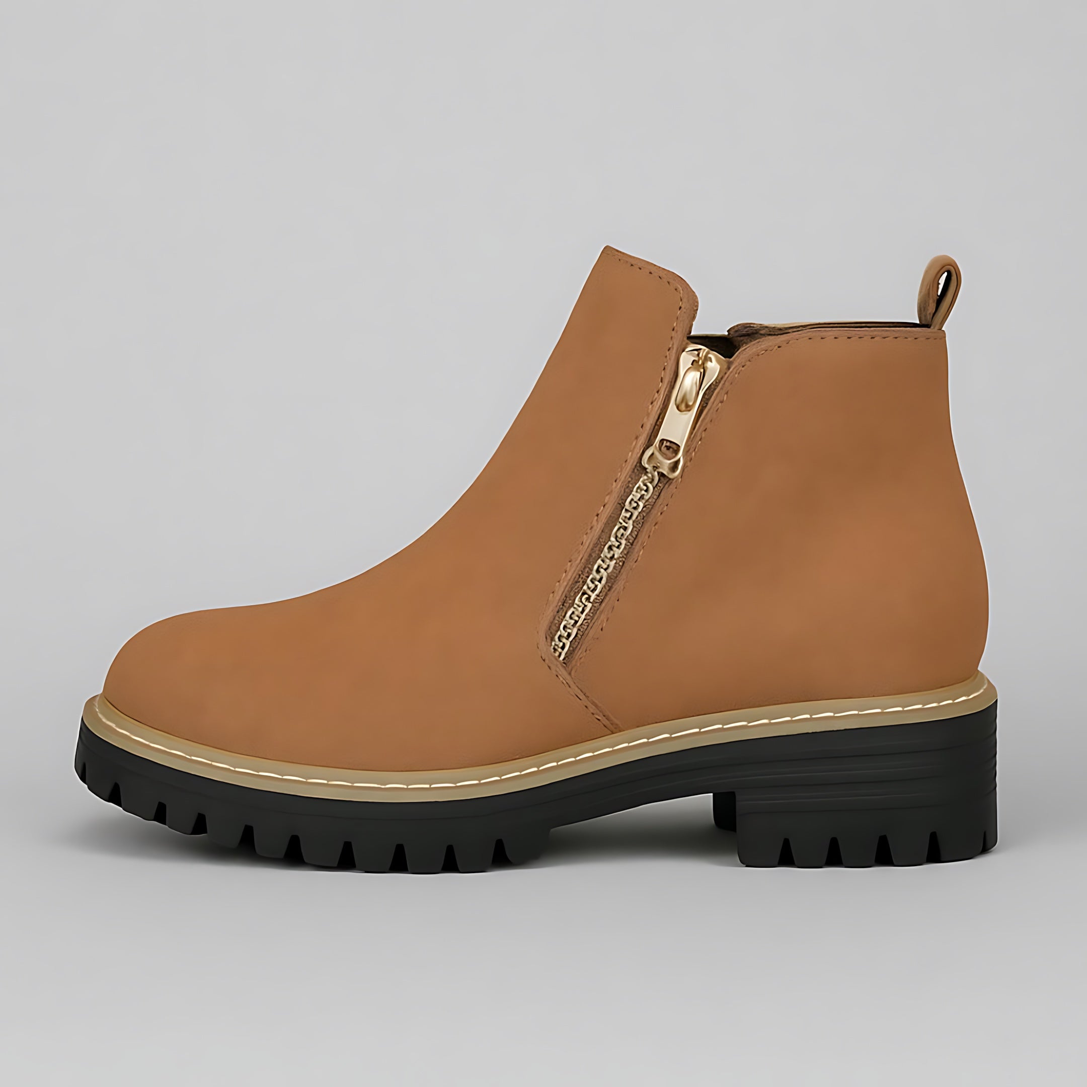 Lilah – Suede Lug Sole Ankle Boots
