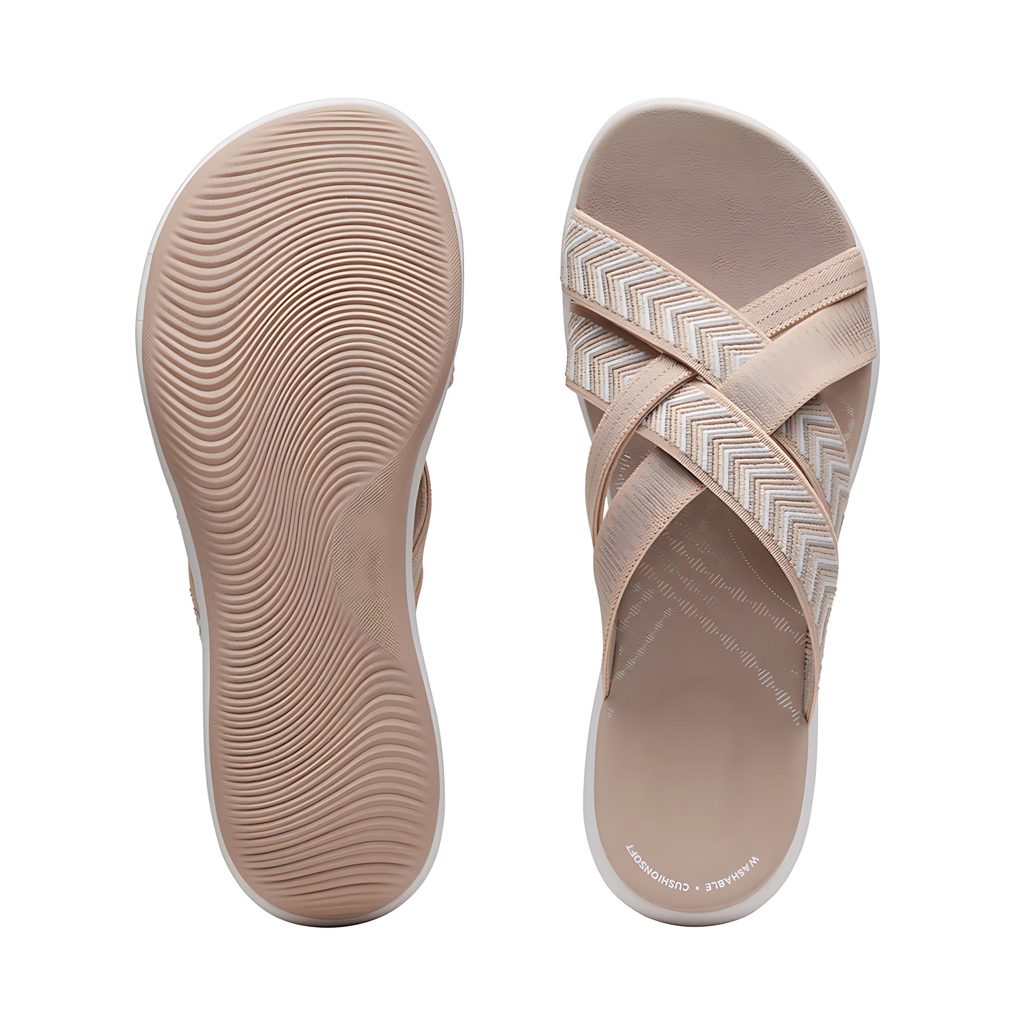 Lillian – Criss Cross Sport Slide Sandals
