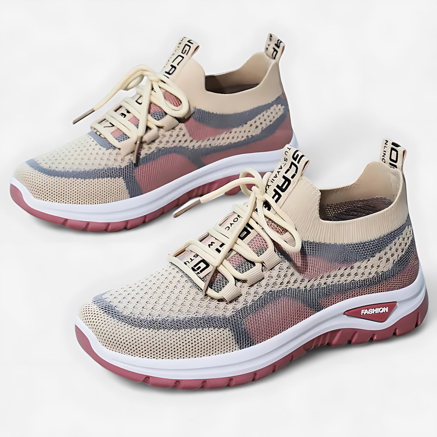 Lillian – Lace Up Chunky Sole Athletic Sneakers