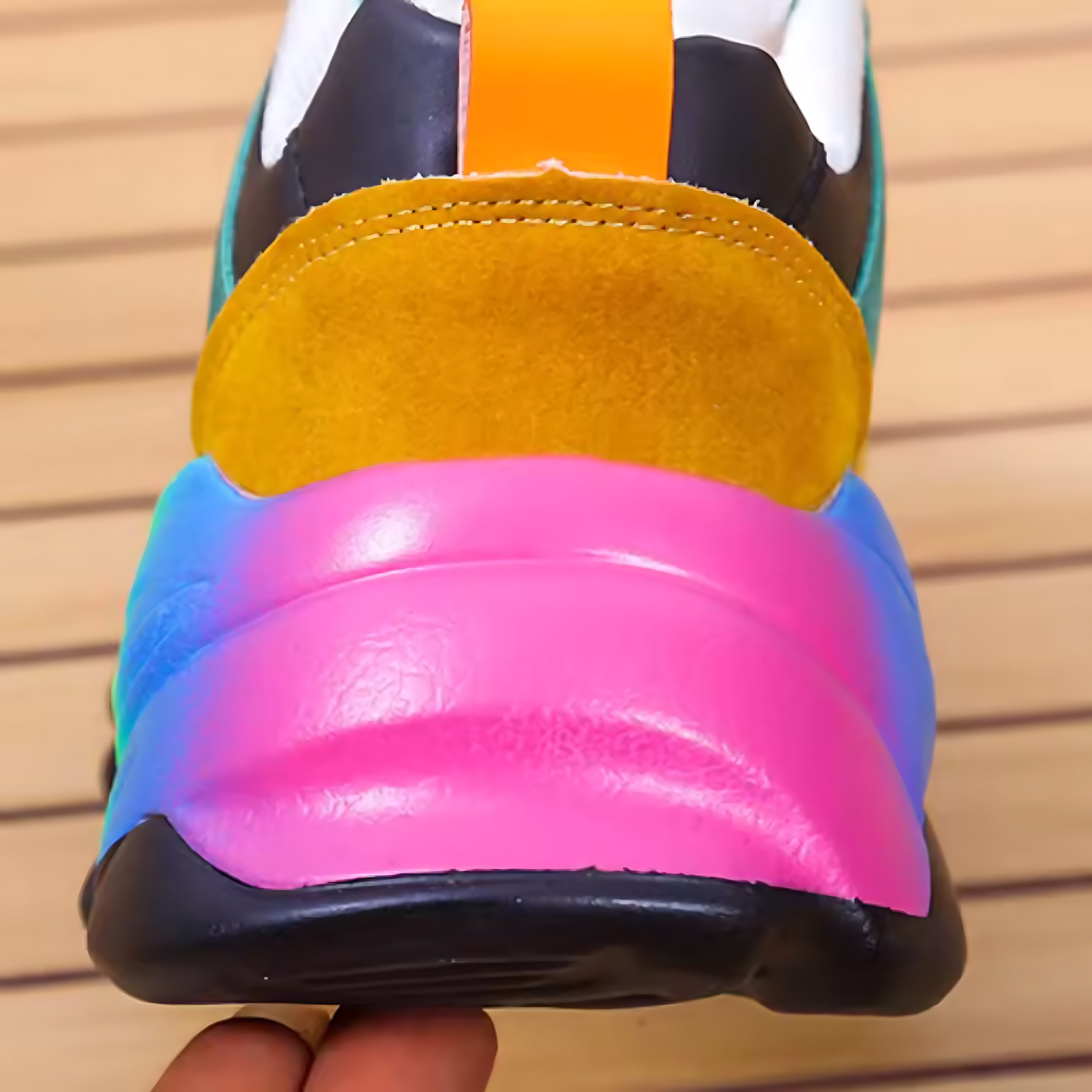 Lucia – Colorblock Lace Up Chunky Sneakers