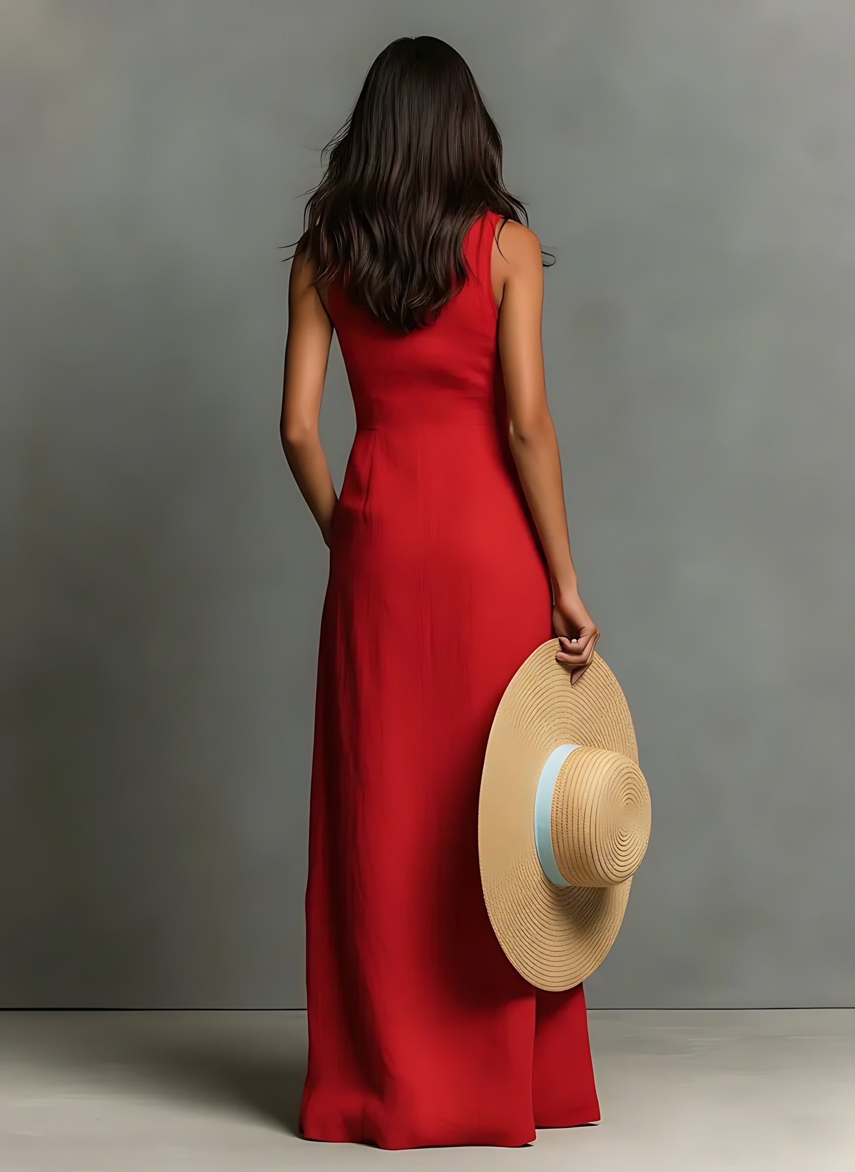 Lyla – V Neck A-Line Summer Maxi Dress