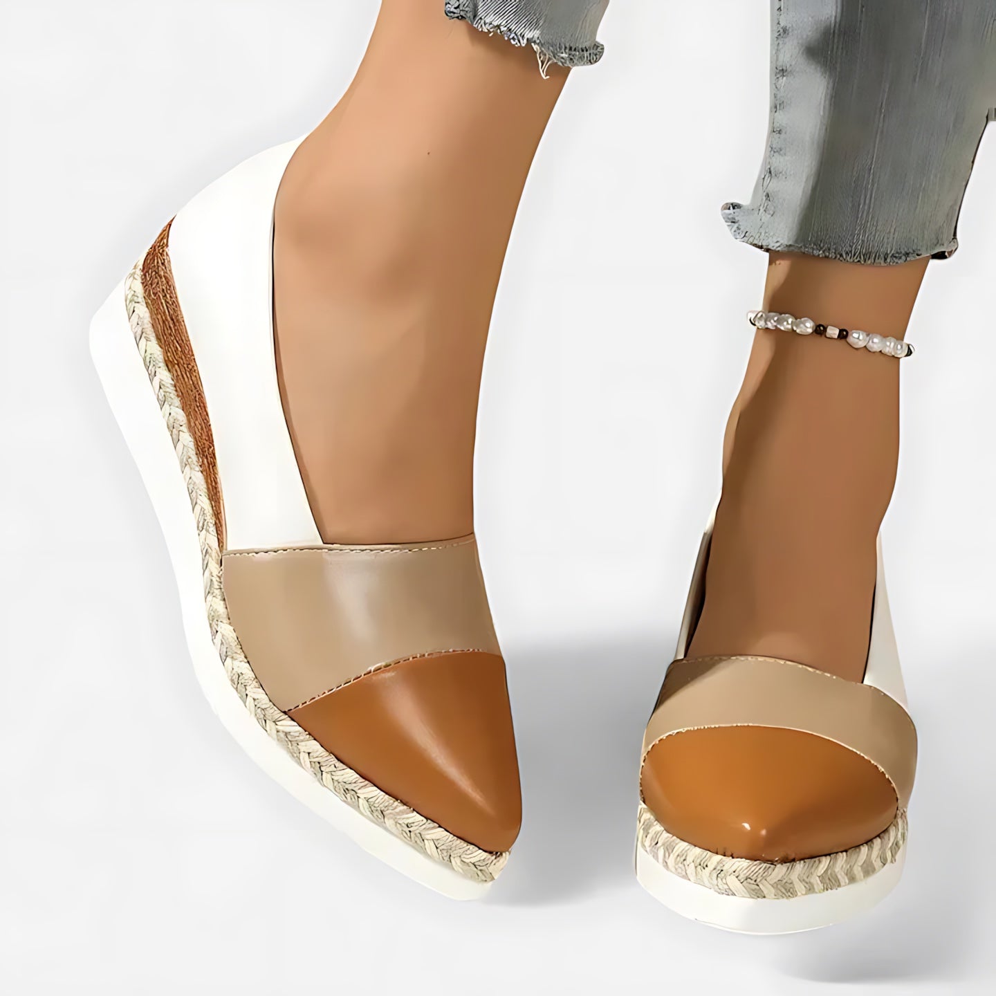 Lyric – Metallic Platform Espadrille Loafers