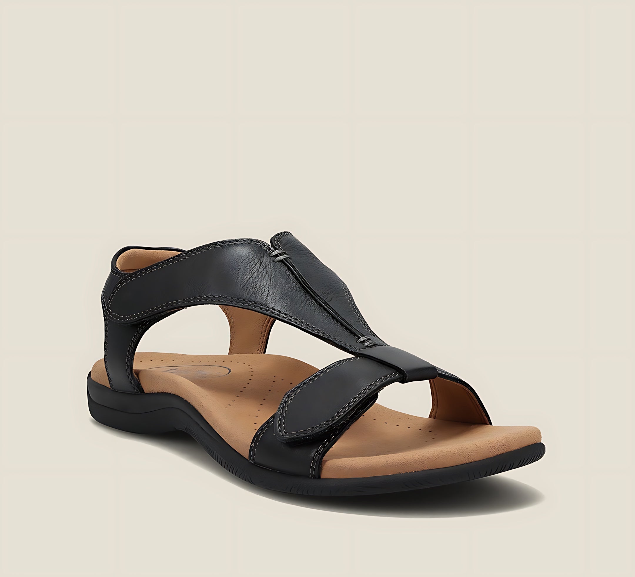 Mabel – Toe Loop Flat Slide Sandals