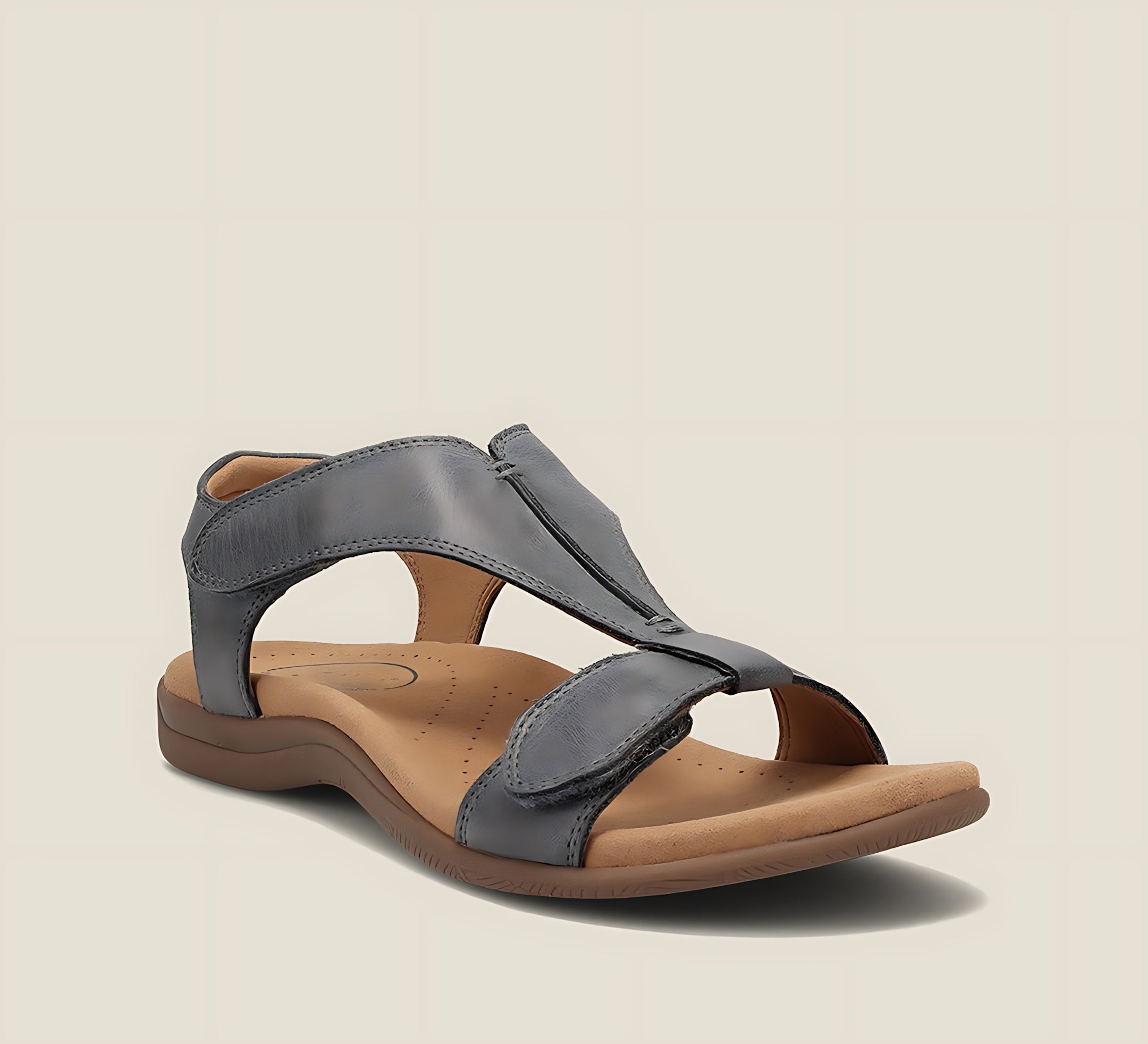 Mabel – Toe Loop Flat Slide Sandals