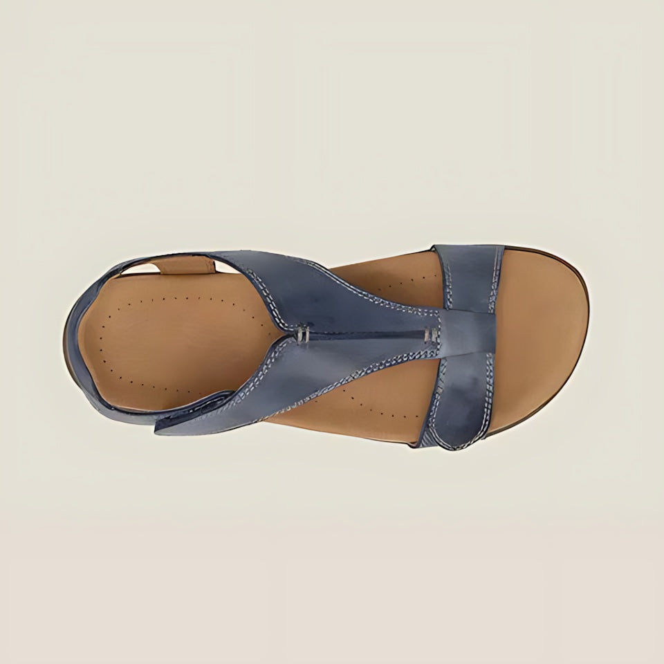 Mabel – Toe Loop Flat Slide Sandals