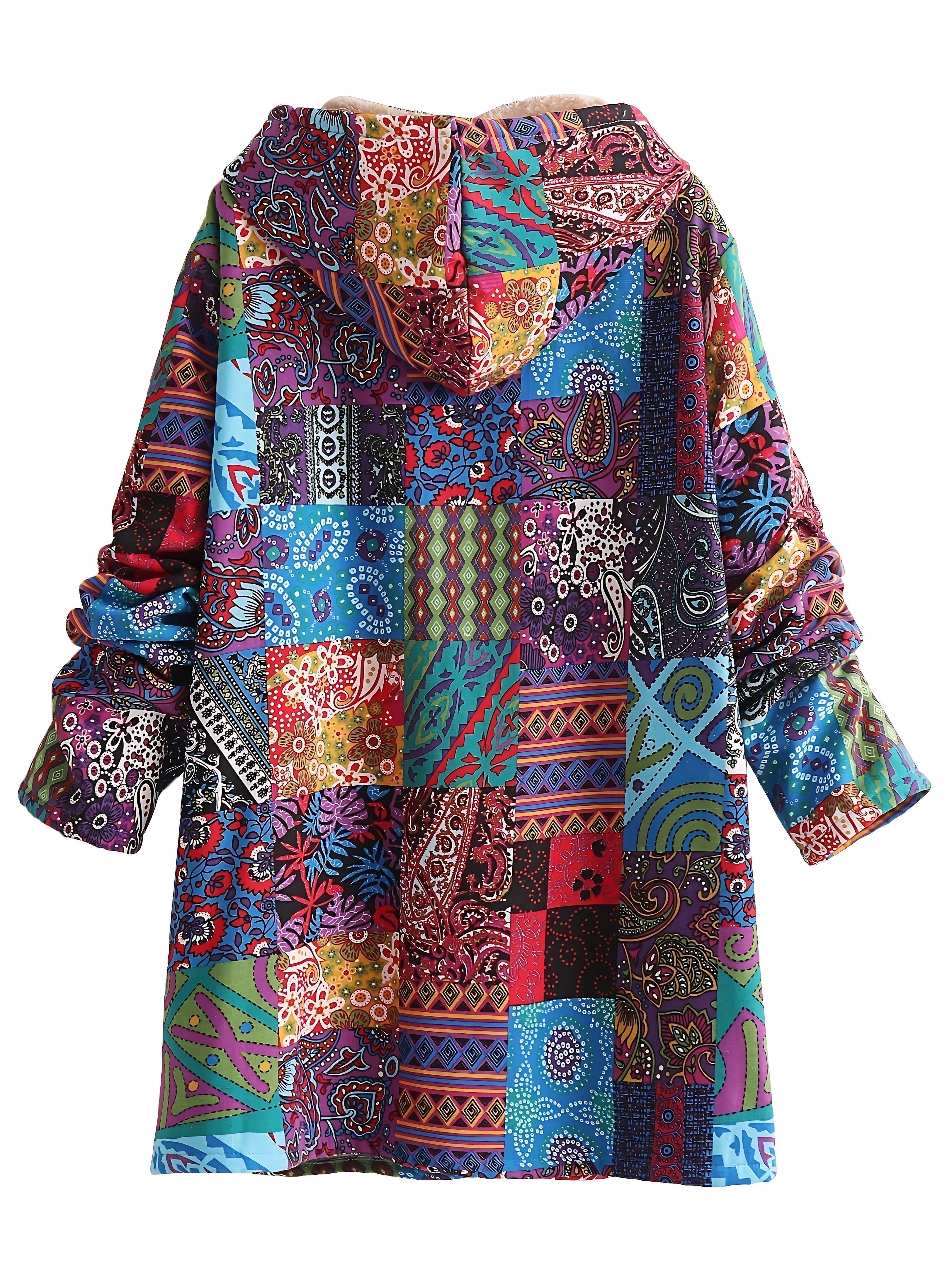 Madeline – Floral Print Quilted Longline Coat