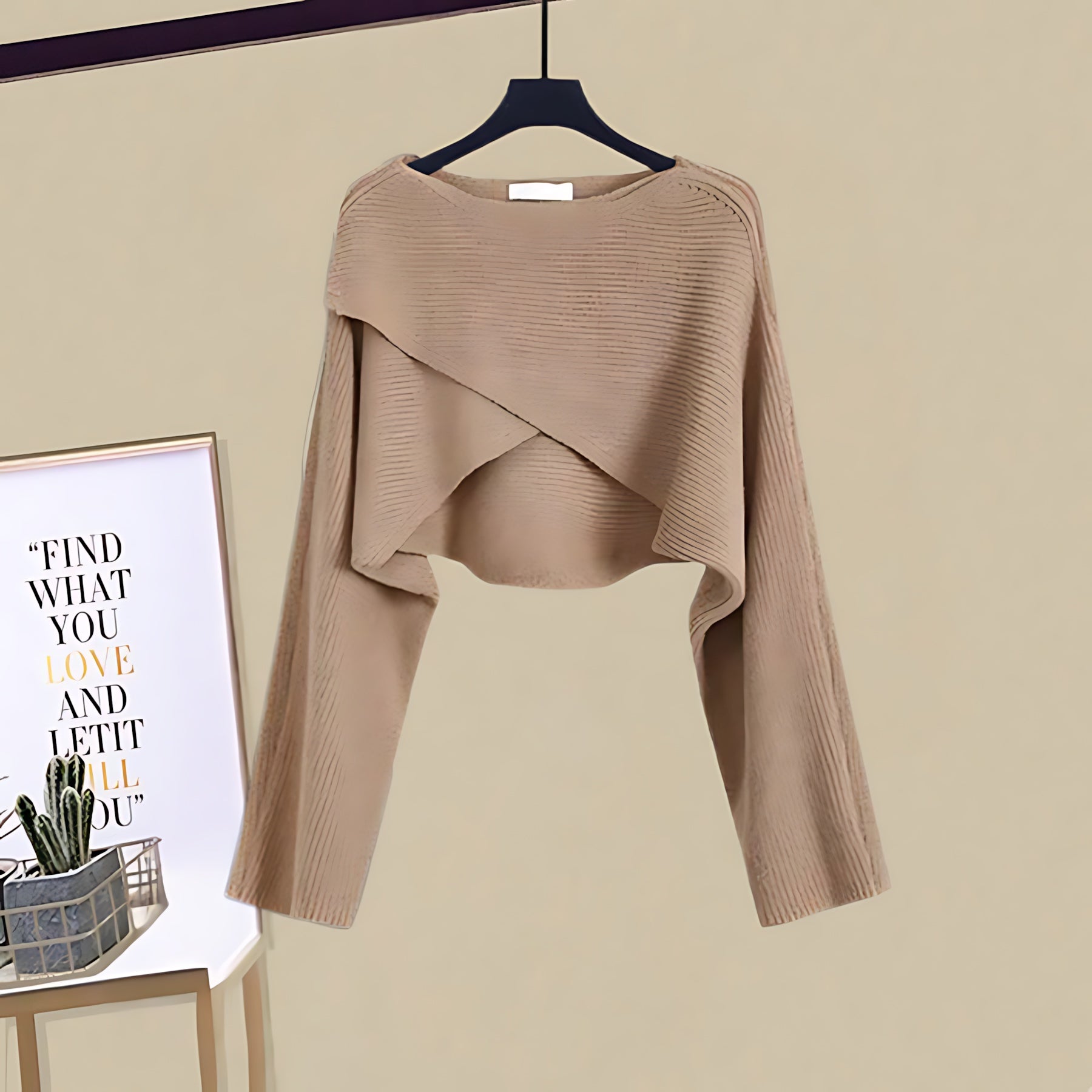Madeline – Knit A Line Dress and Wrap Sweater Set