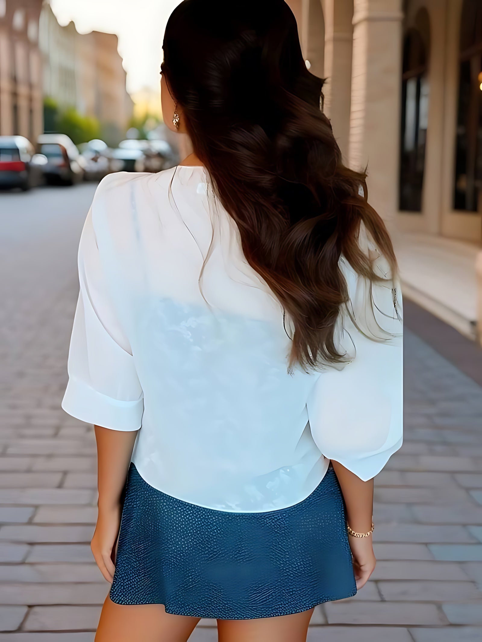 Madelyn – Sheer Tie Front Blouse