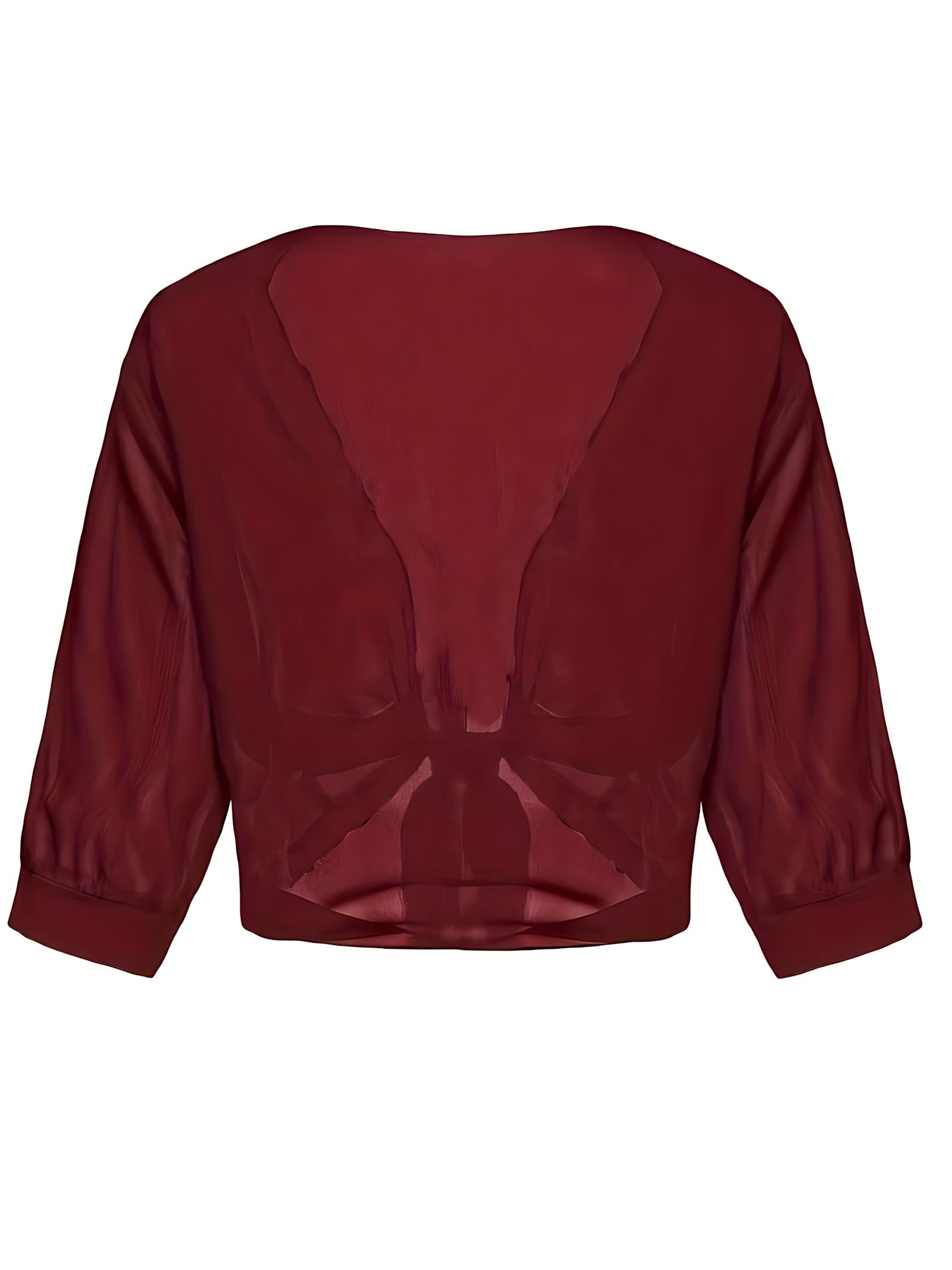 Madelyn – Sheer Tie Front Blouse