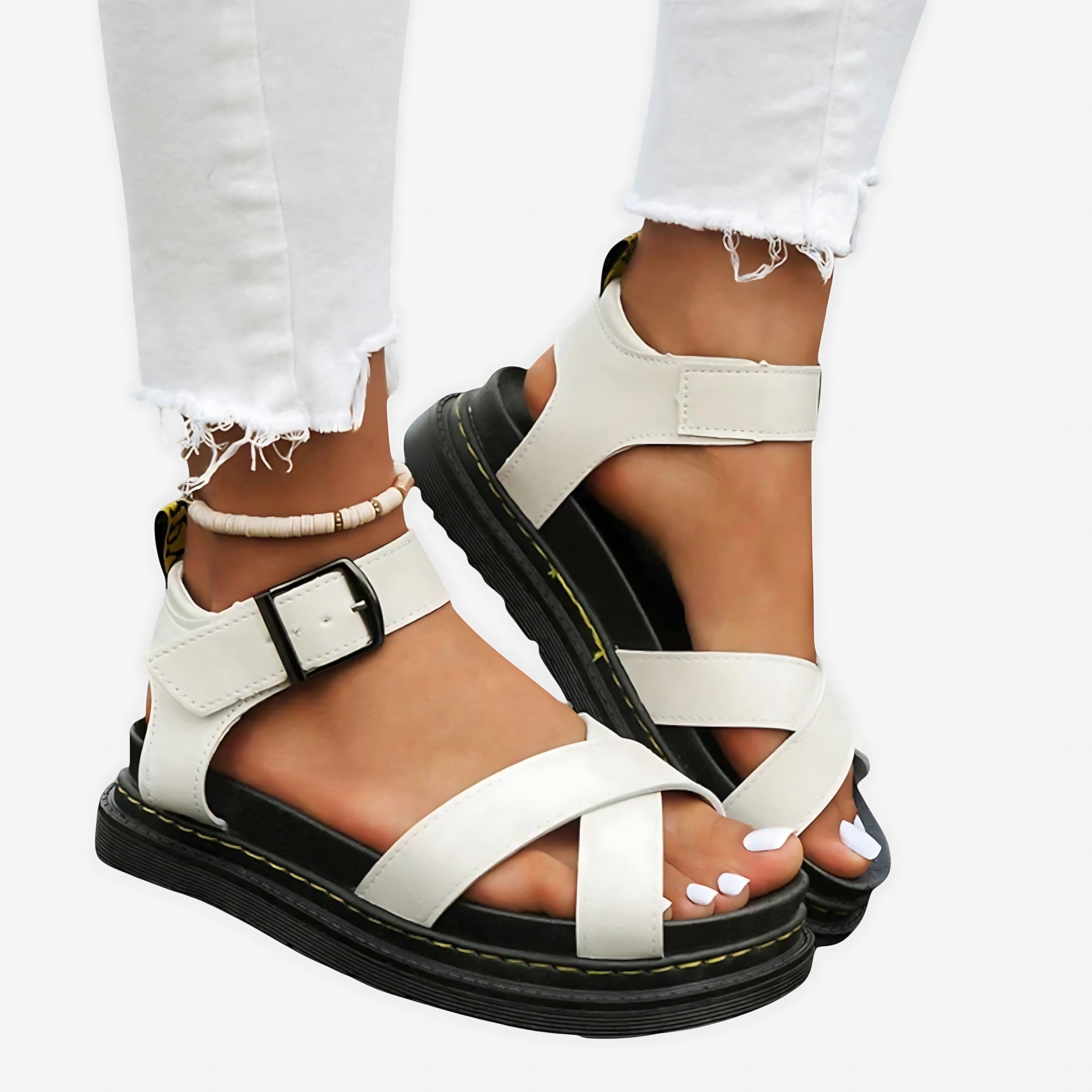 Magnolia – Chunky Platform Ankle Strap Sandals