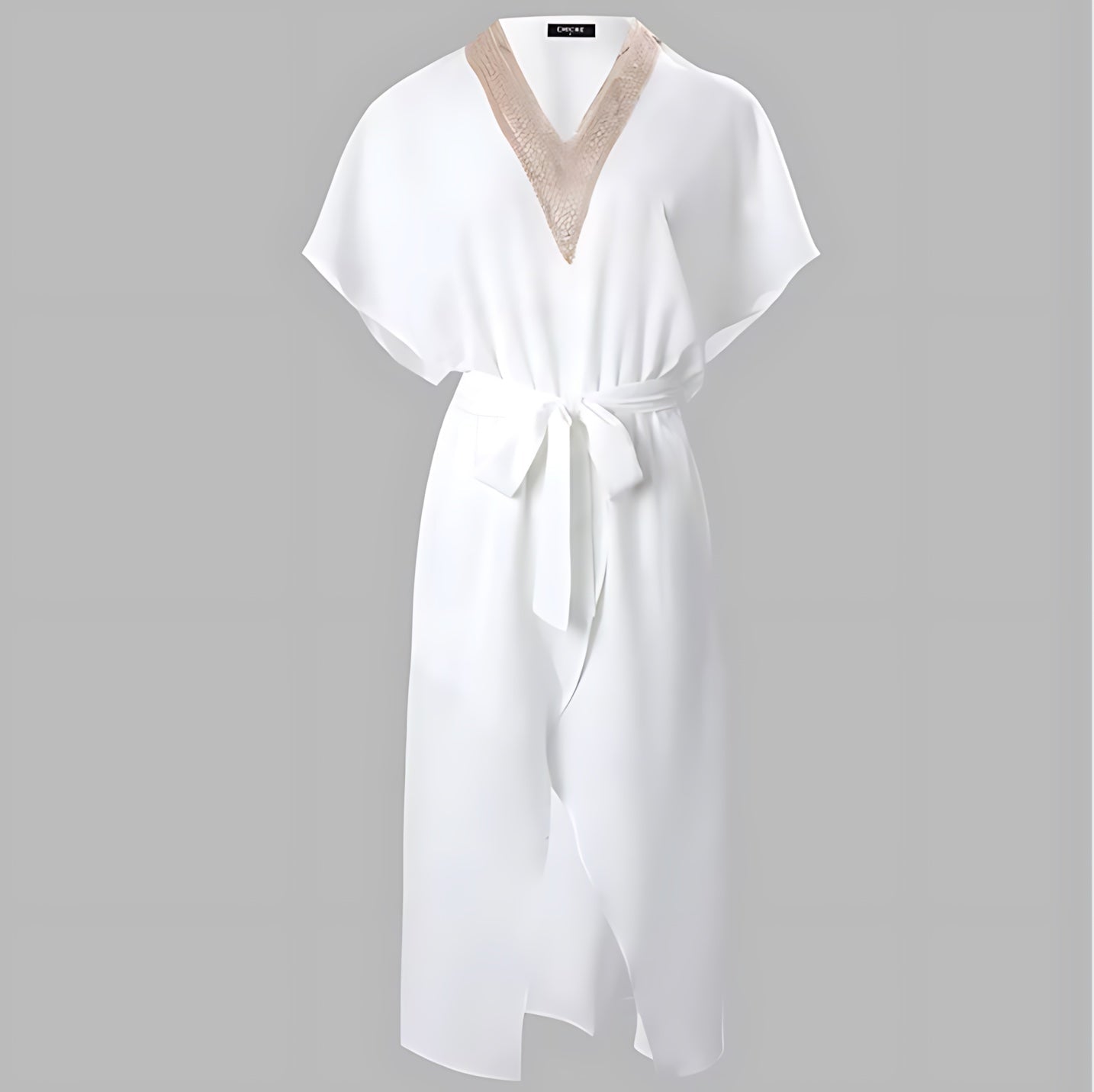 Margaret – V Neck Ruffle Wrap Summer Midi Dress