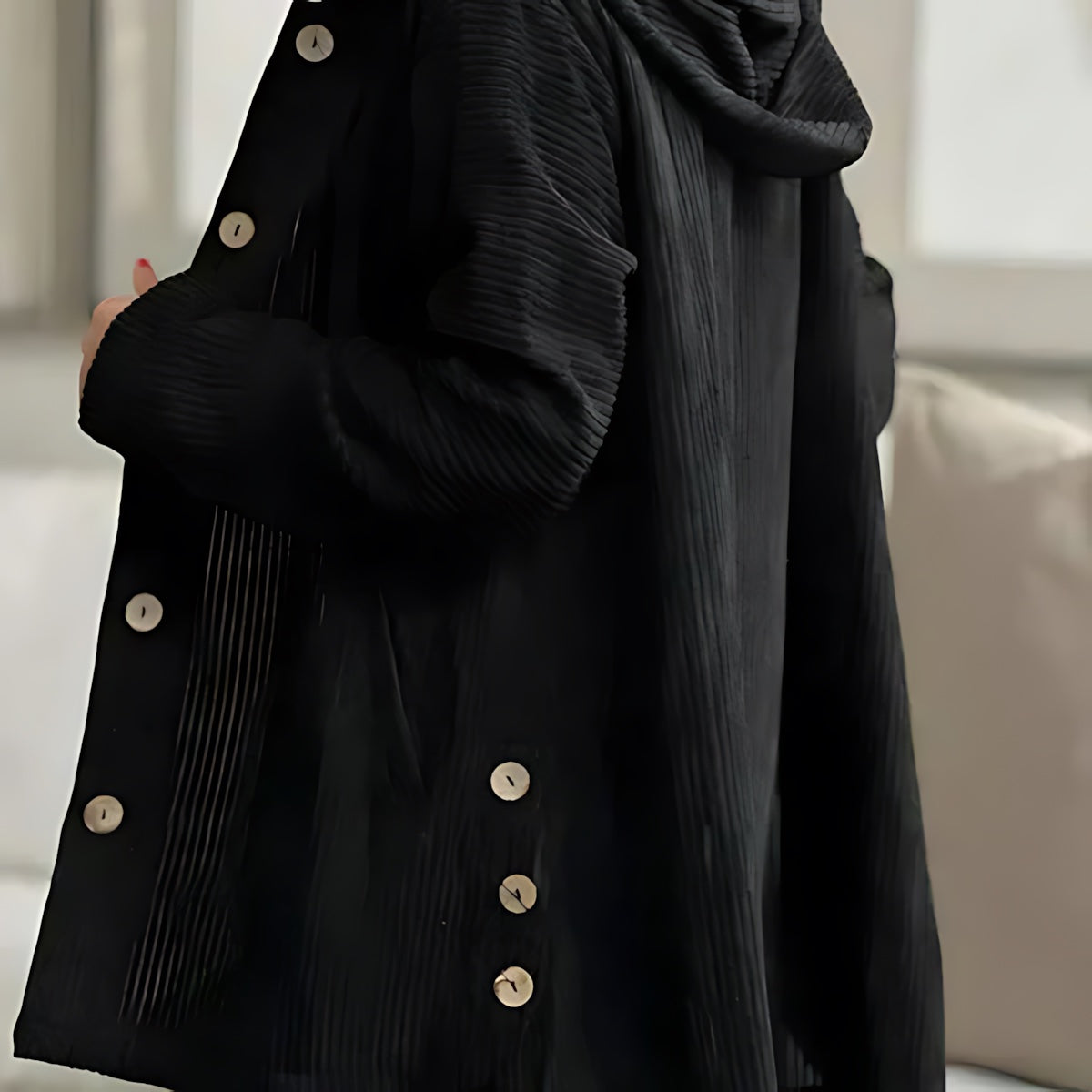 Margot – Button Up Swing Midi Coat