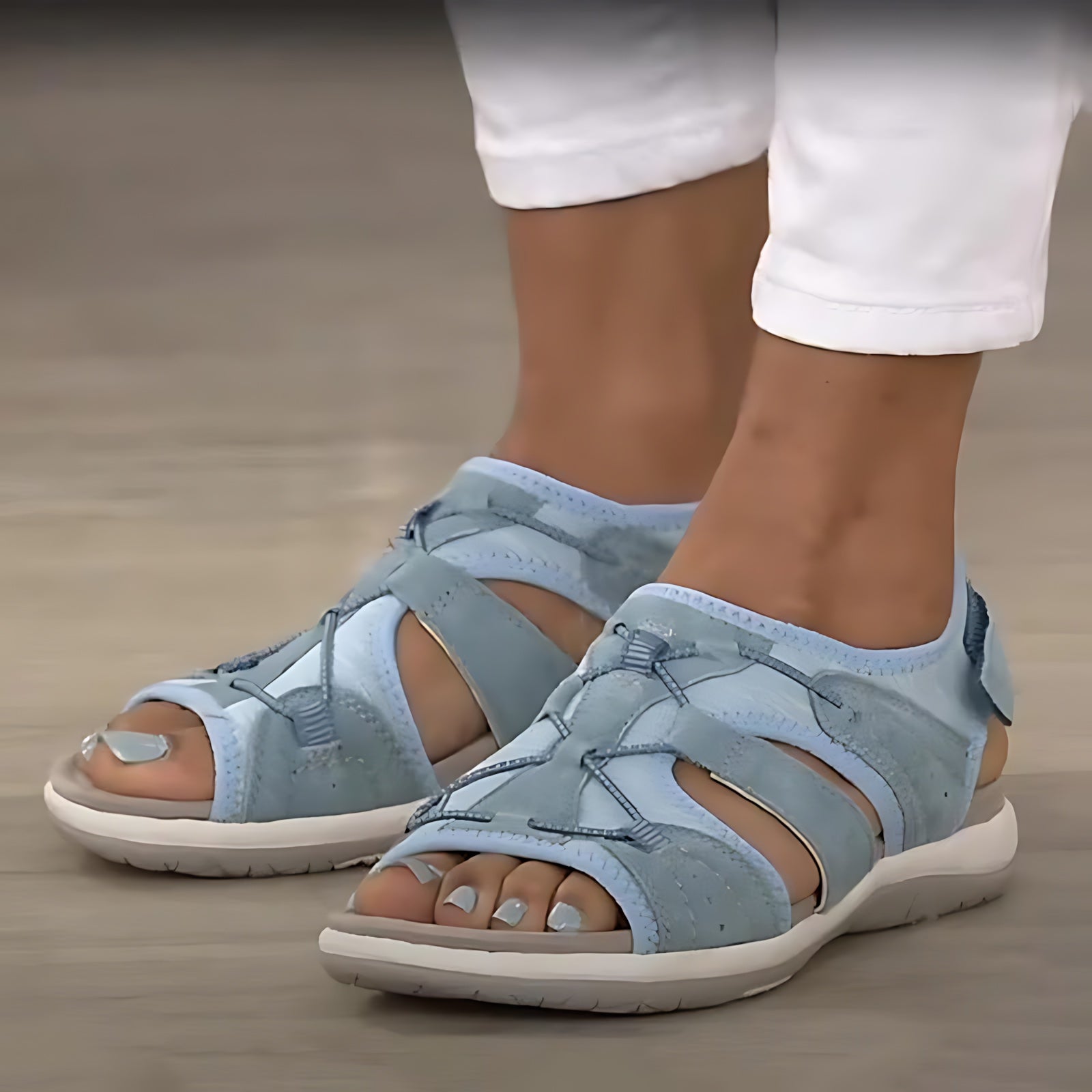 Maria – Cutout Closed Toe Fisherman Sandals