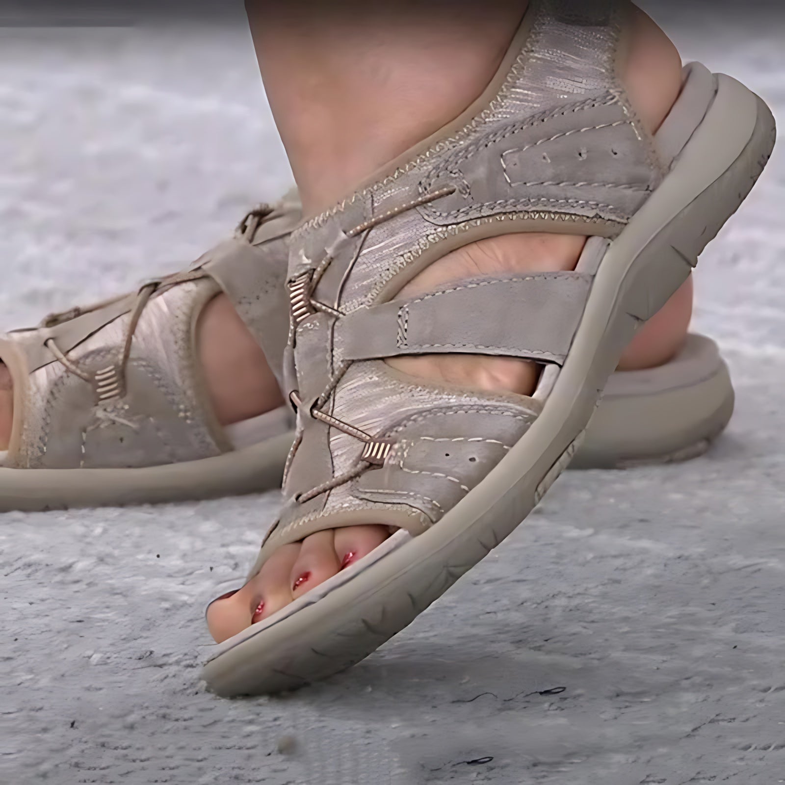 Maria – Cutout Closed Toe Fisherman Sandals
