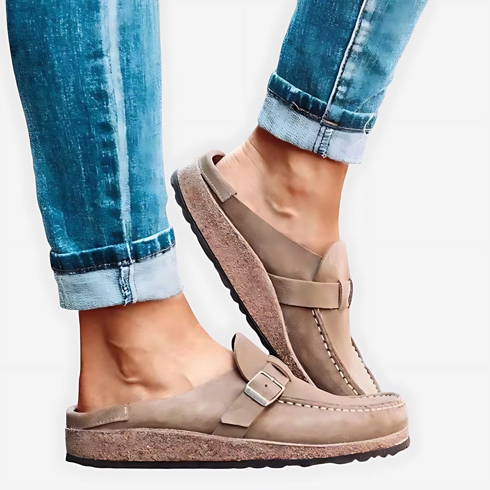 Maria – Suede Slip On Mule Clogs