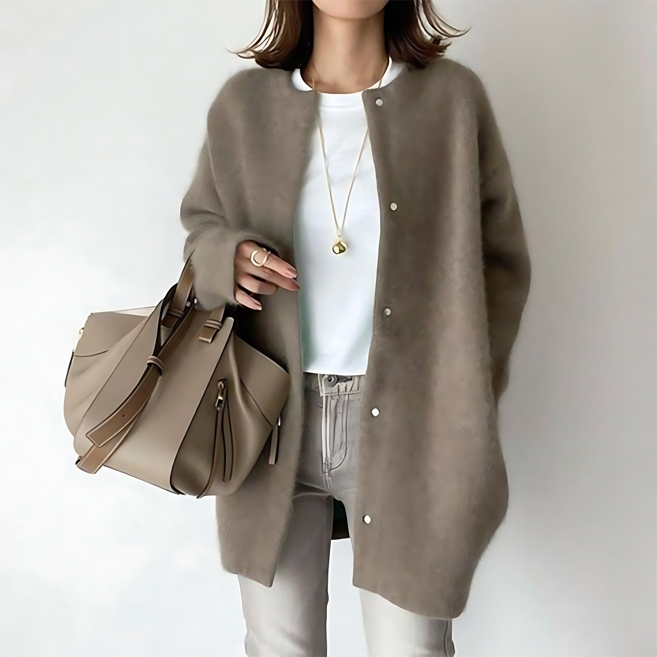 Mariana – Oversized Open Front Knit Cardigan