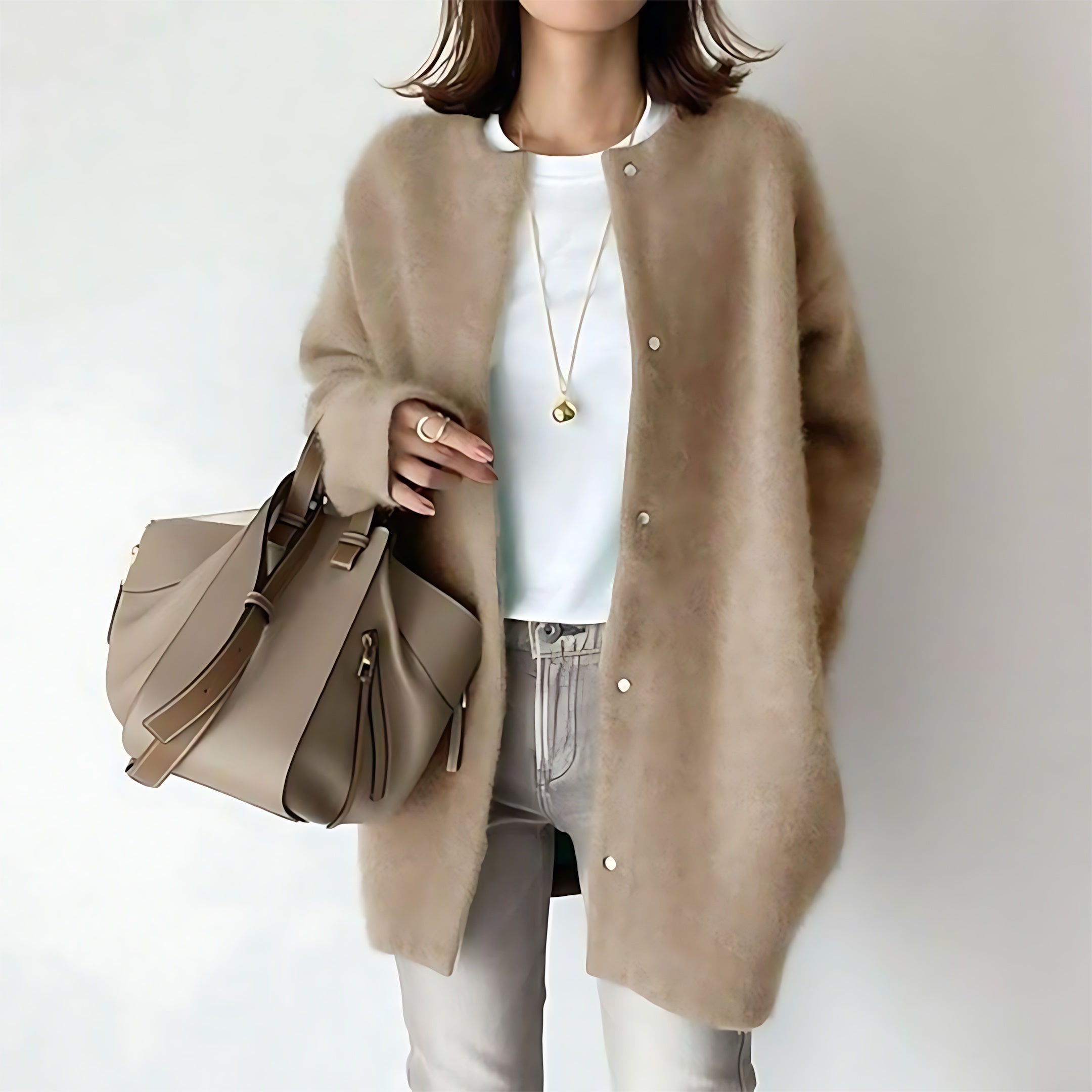 Mariana – Oversized Open Front Knit Cardigan