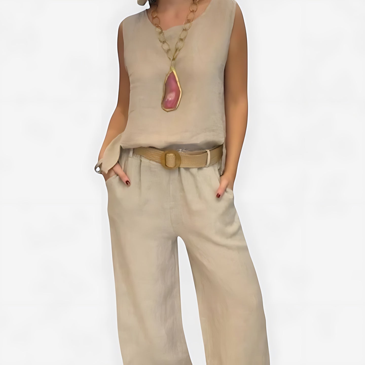 Mariana – Tank Top and High Waist Wide Leg Pants Set