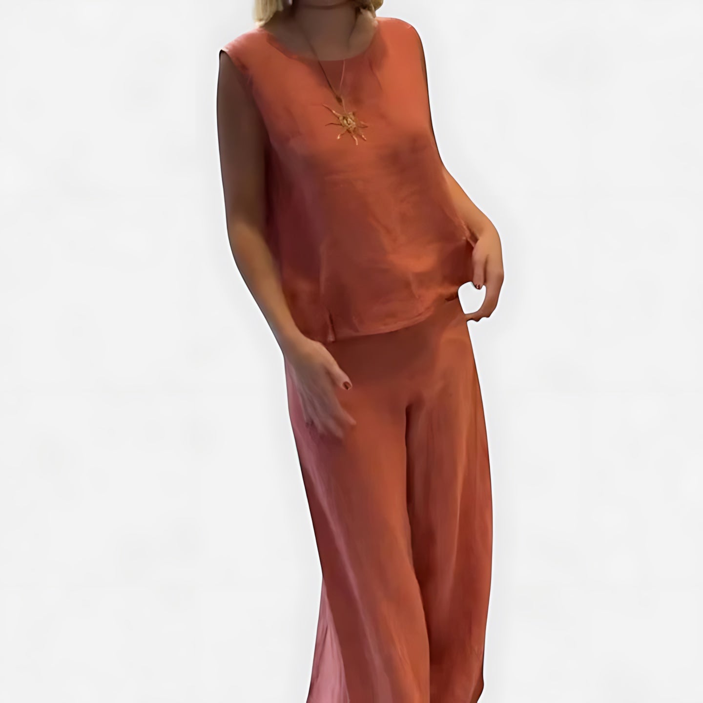 Mariana – Tank Top and High Waist Wide Leg Pants Set