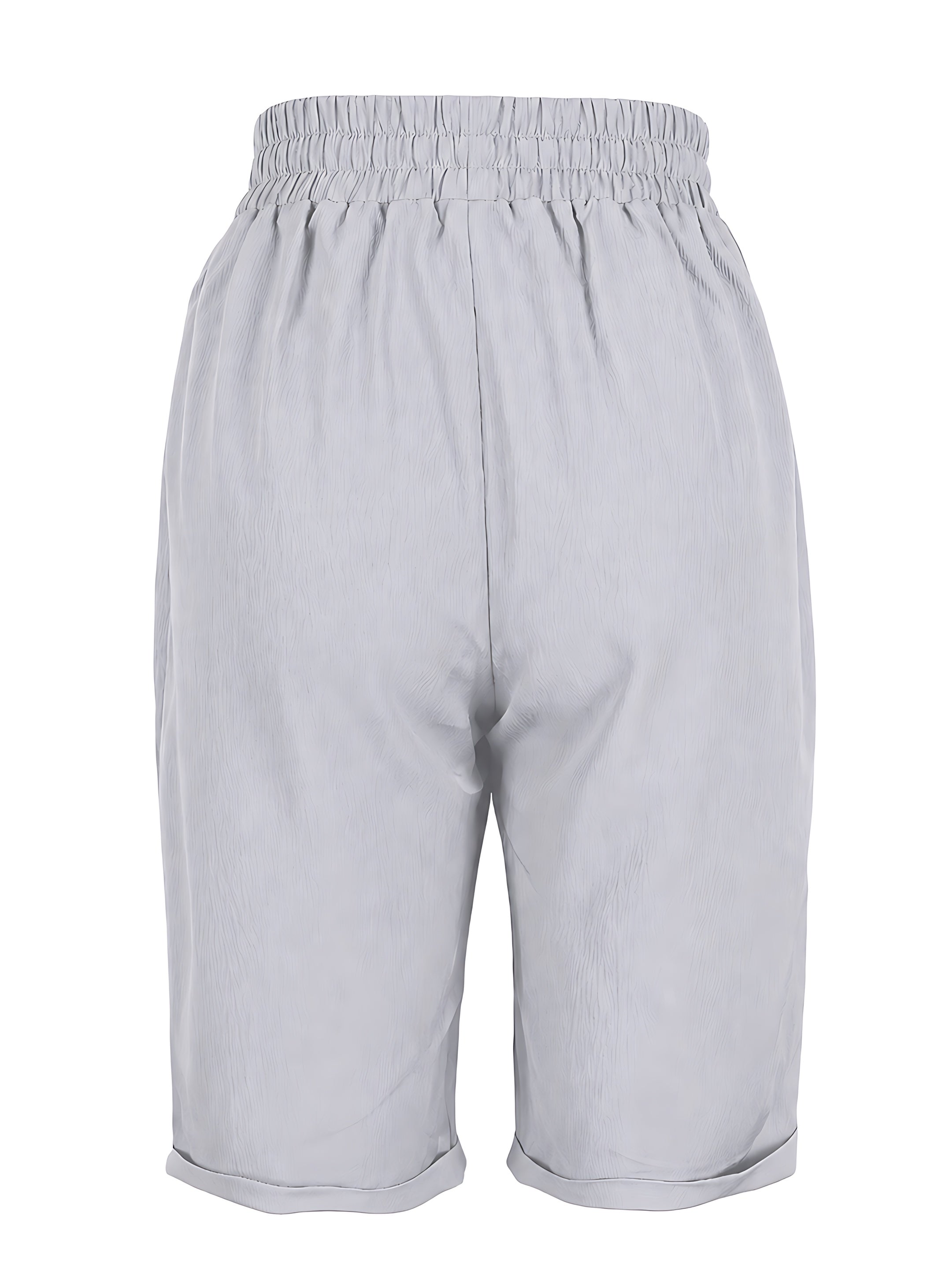 Marina – Elastic Waist Wide Leg Capri Pants