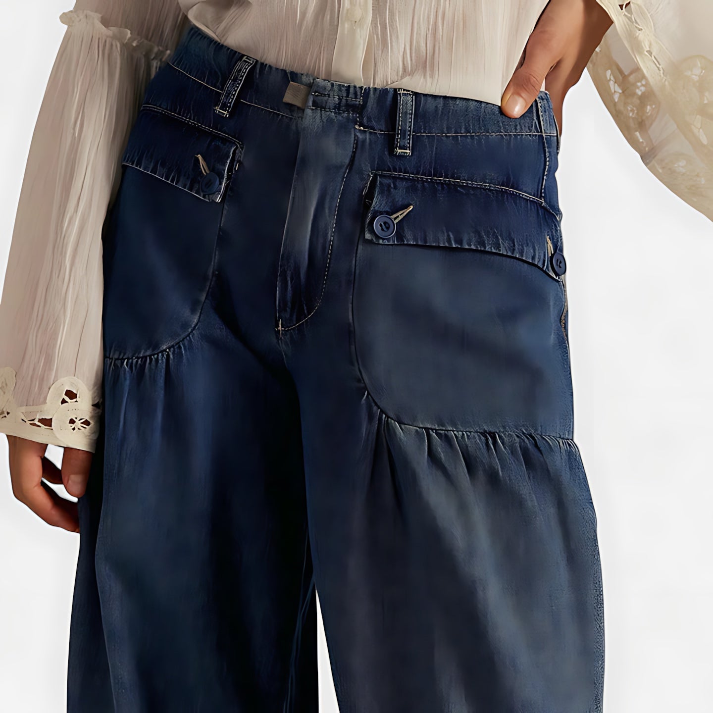 Molly – Satin Harem Pants