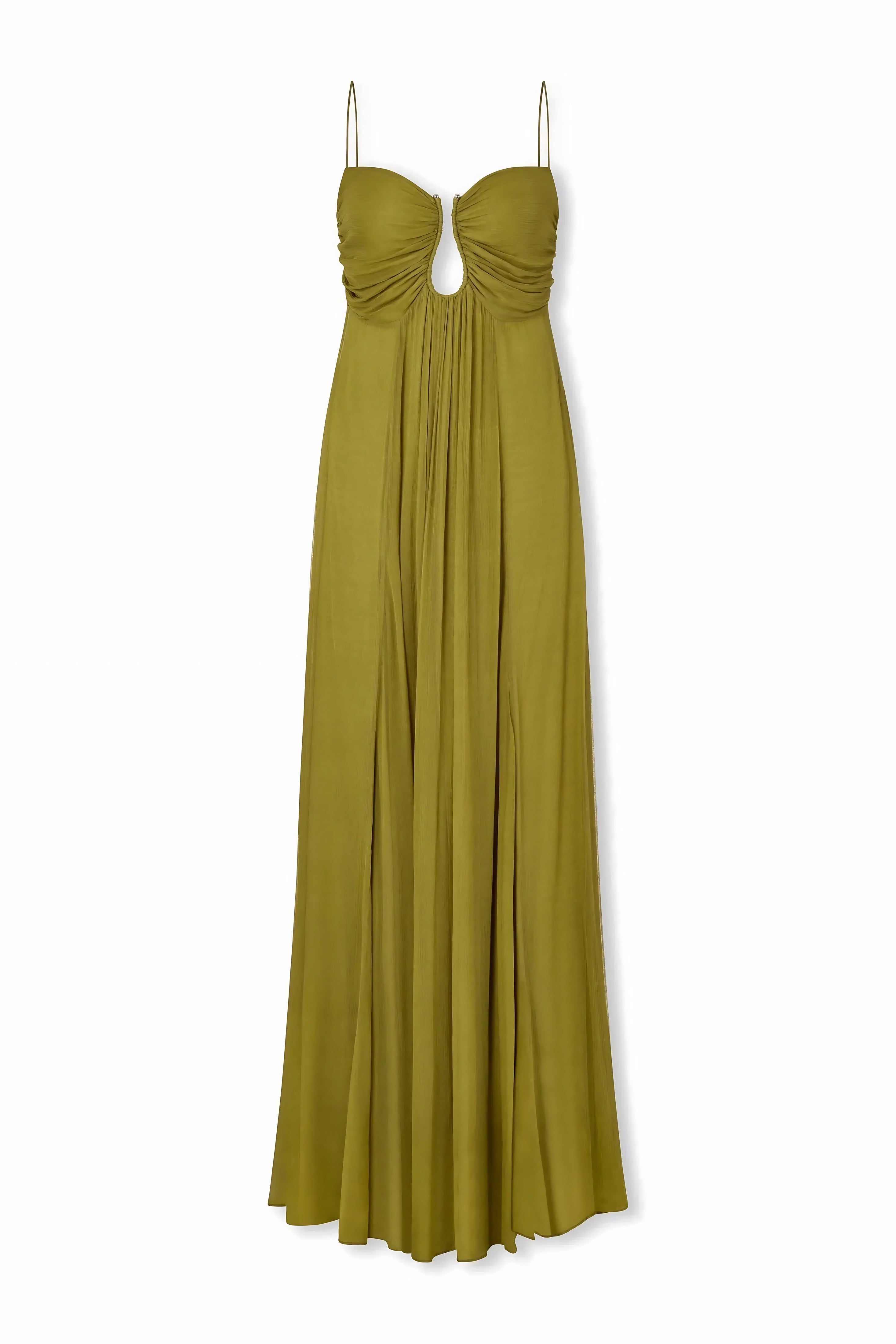 Molly – Twist Front V Neck Summer Maxi Dress