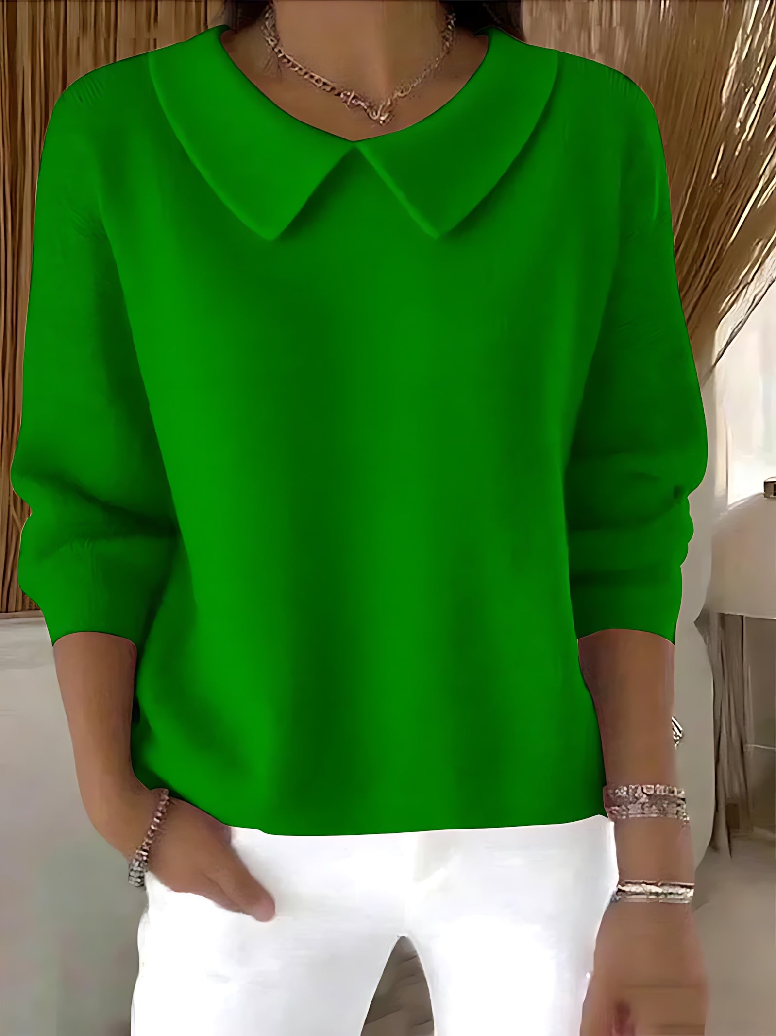 Naomi – Peter Pan Collar Knit Sweater