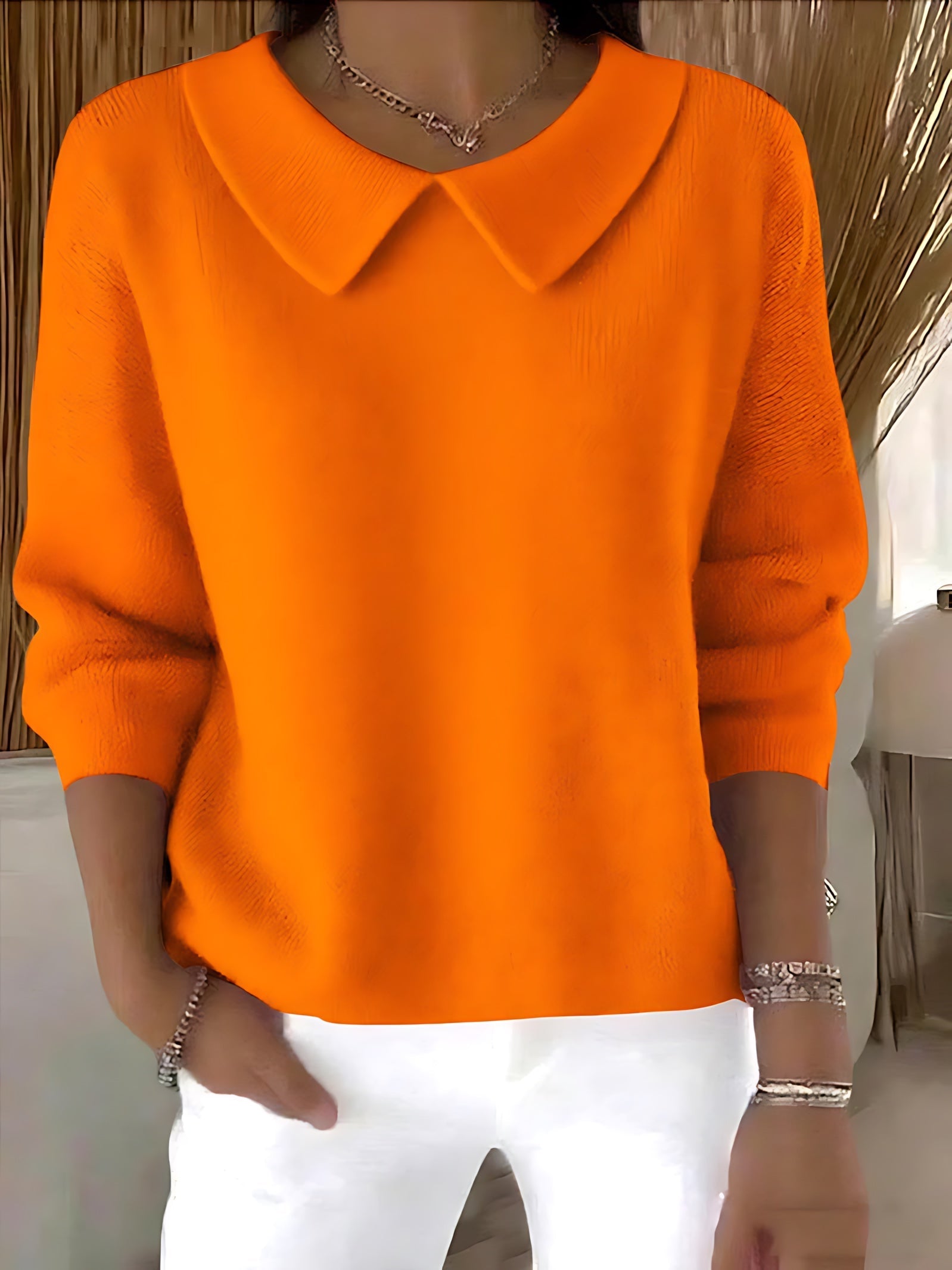 Naomi – Peter Pan Collar Knit Sweater