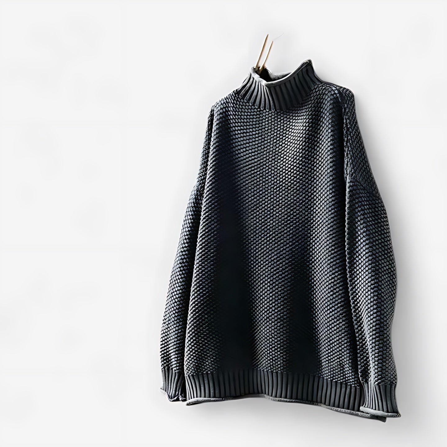 Natalie – Mock Neck Relaxed Knit Sweater