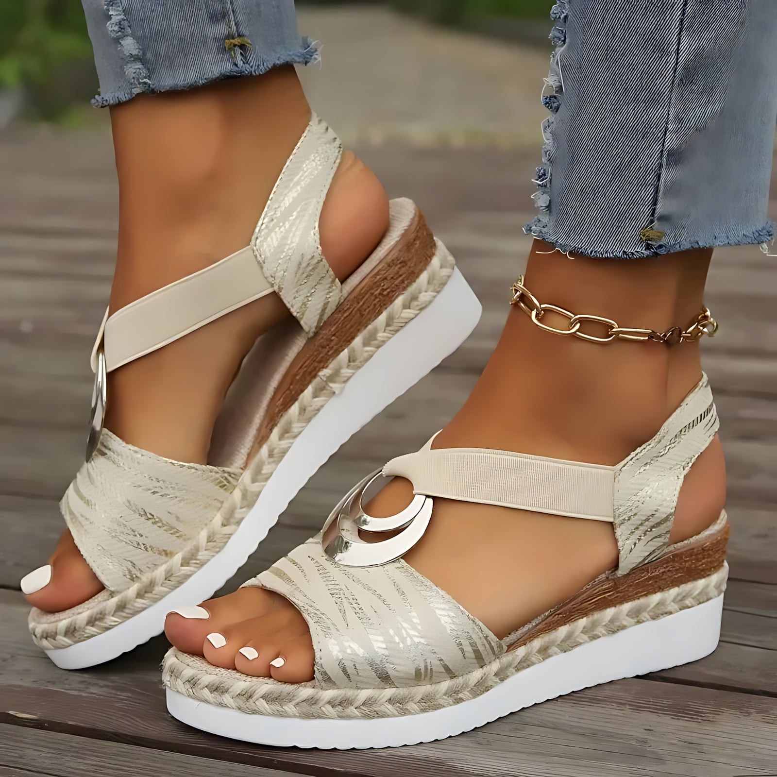 Noelle – Crisscross Slingback Espadrille Sandals