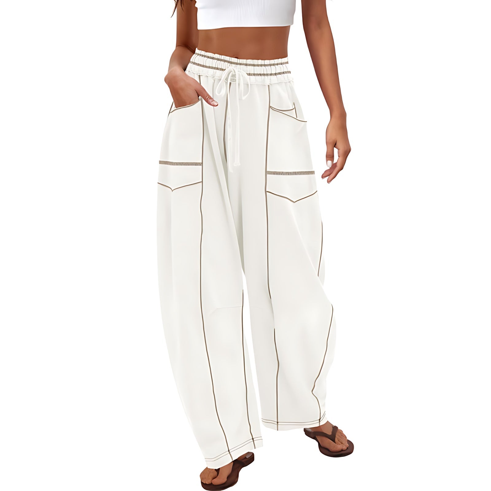 Norah – High Waist Wide Leg Cargo Pants