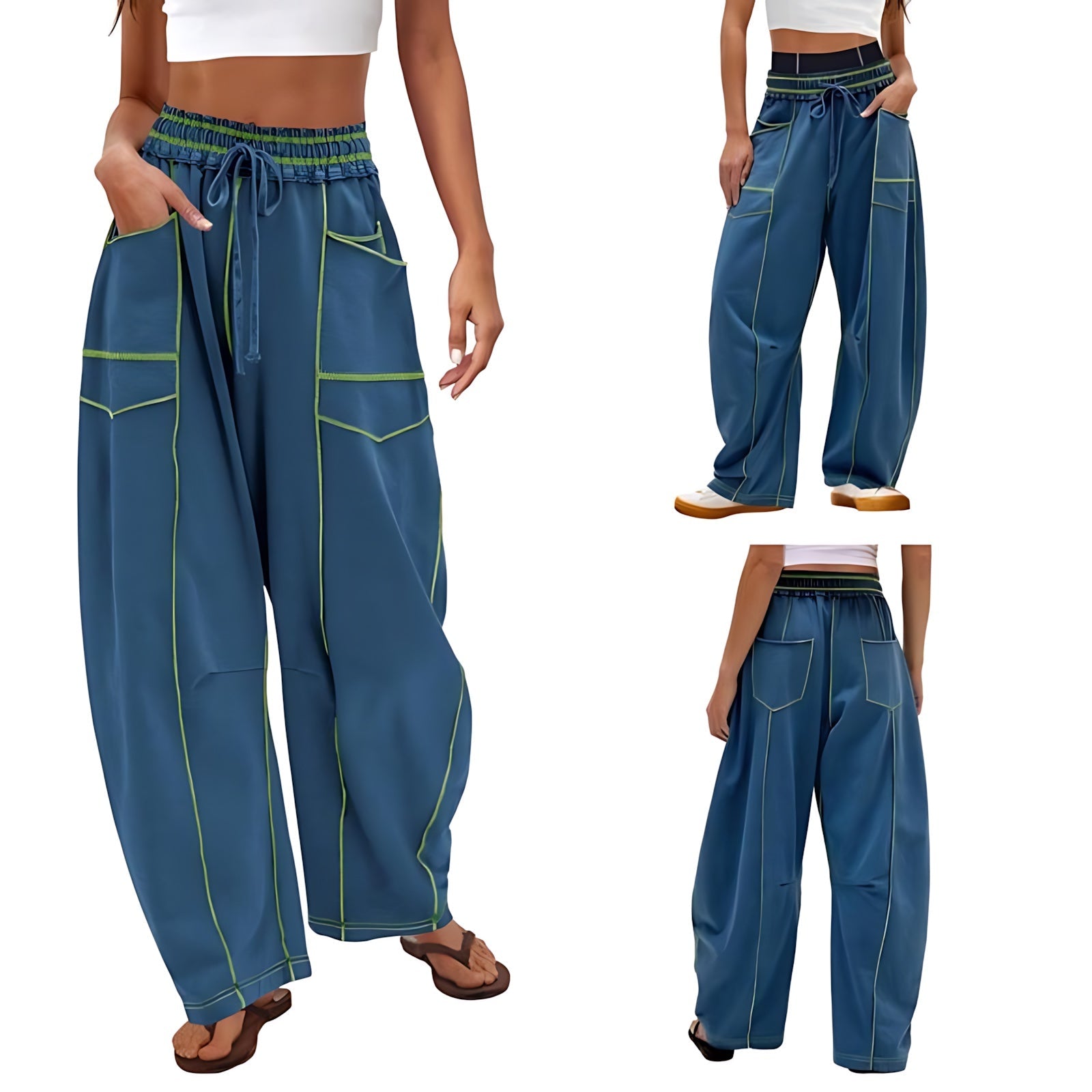 Norah – High Waist Wide Leg Cargo Pants