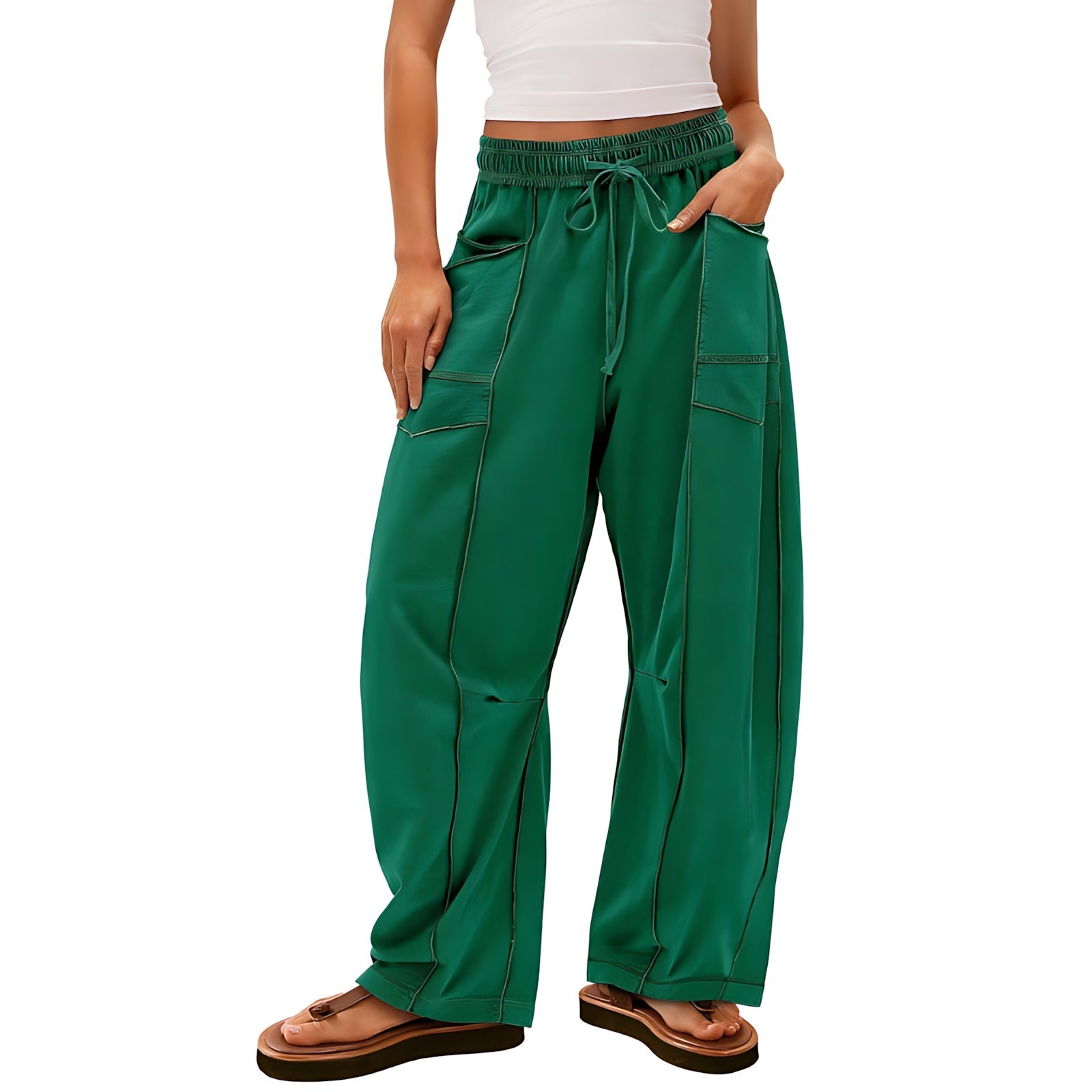 Norah – High Waist Wide Leg Cargo Pants