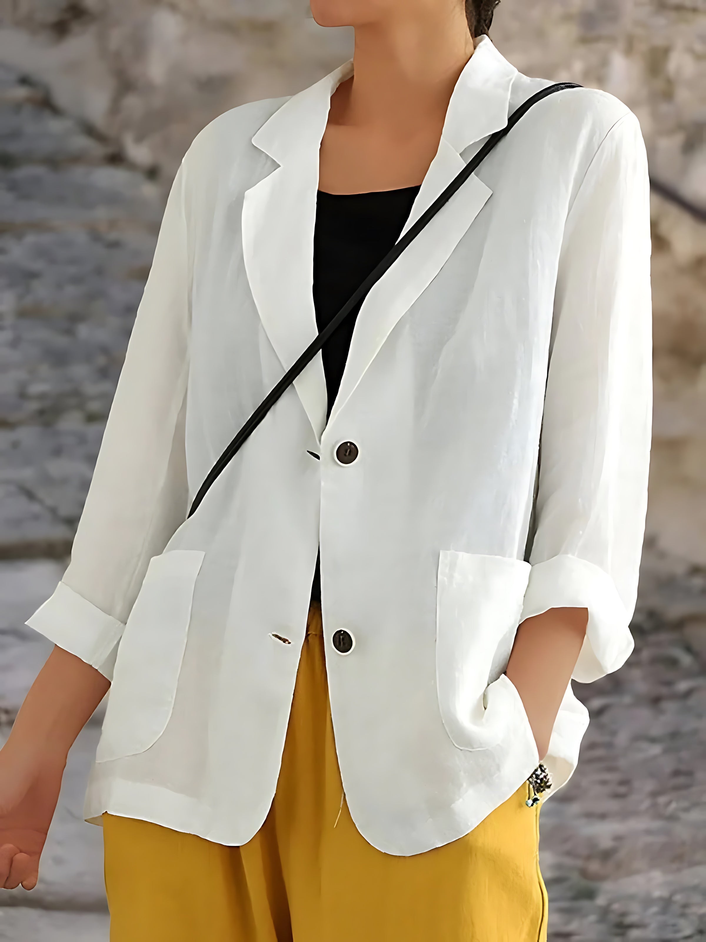 Norah – Relaxed Fit Notched Lapel Blazer